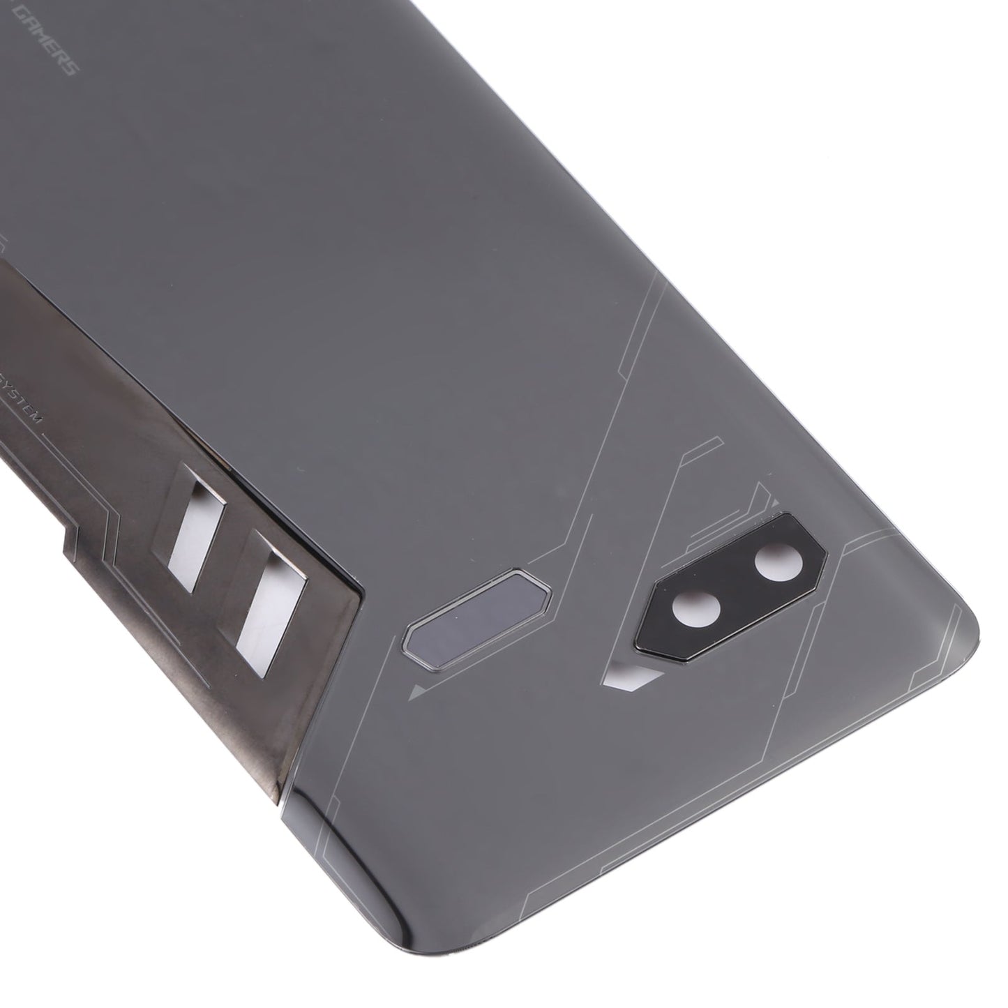 Glass Battery Back Cover for Asus ROG Phone ZS600KL(Jet Black)