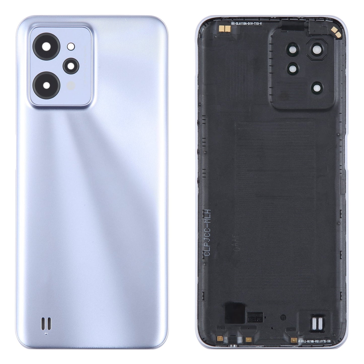 For Realme C31 Original Battery Back Cover with Camera Lens Cover(Purple)