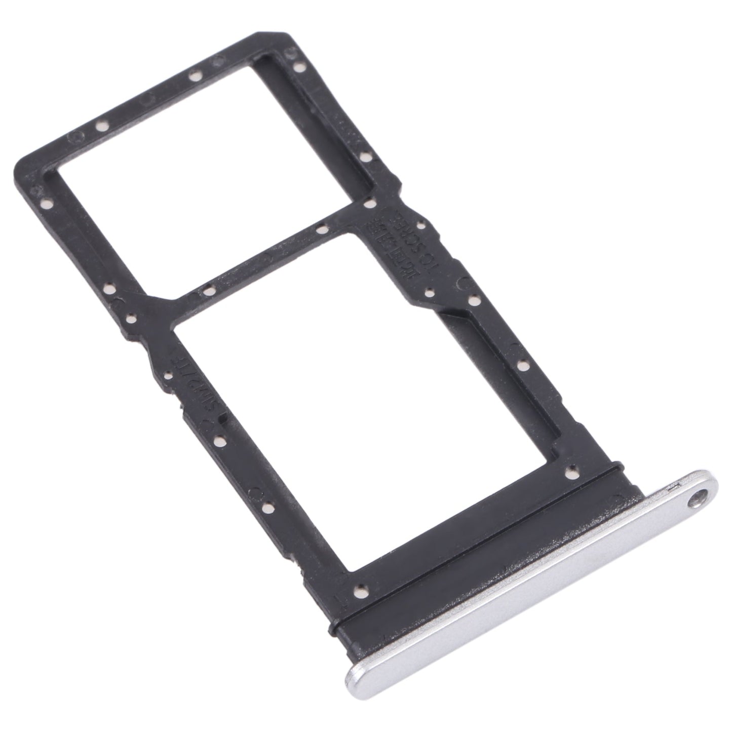 SIM Card Tray + SIM Card Tray / Micro SD Card Tray for Honor Play 30 Plus(Silver)