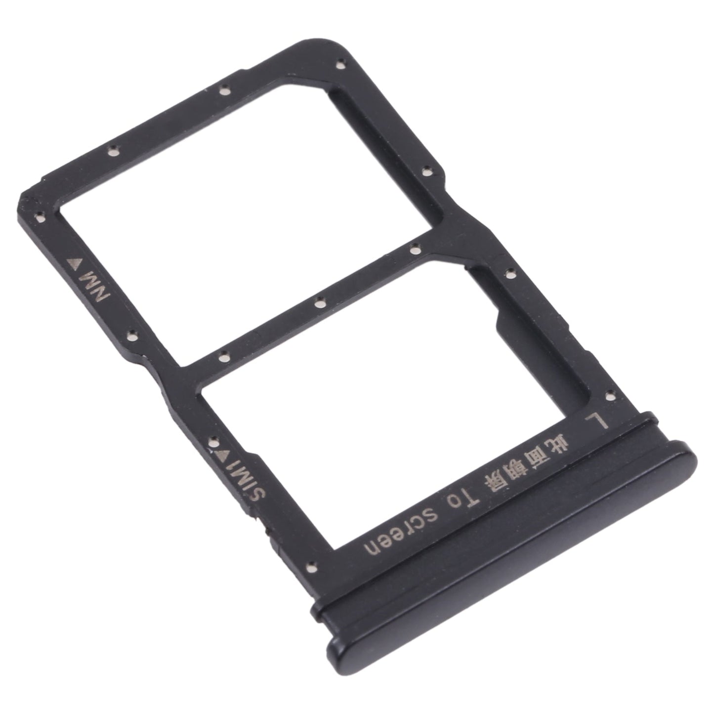 SIM Card Tray + NM Card Tray for Honor 30i (Black)