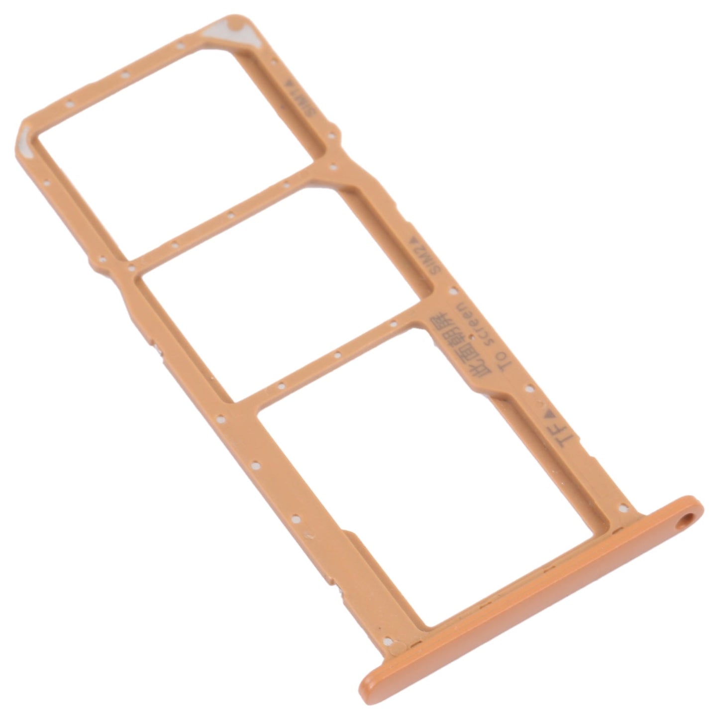 SIM Card Tray + SIM Card Tray + Micro SD Card Tray for Honor Play 8(Brown)