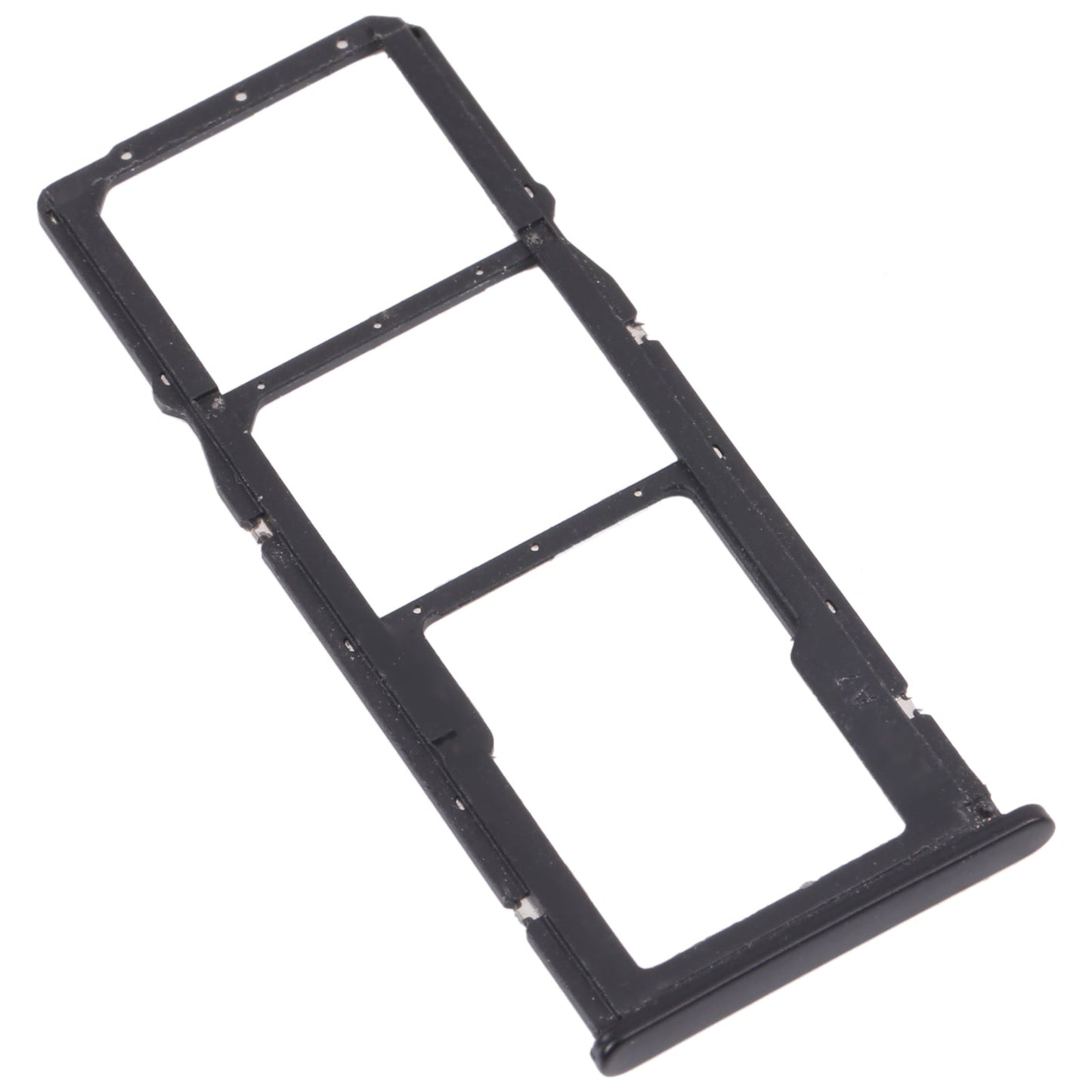 SIM Card Tray + SIM Card Tray + Micro SD Card Tray for Honor 7C (Black)