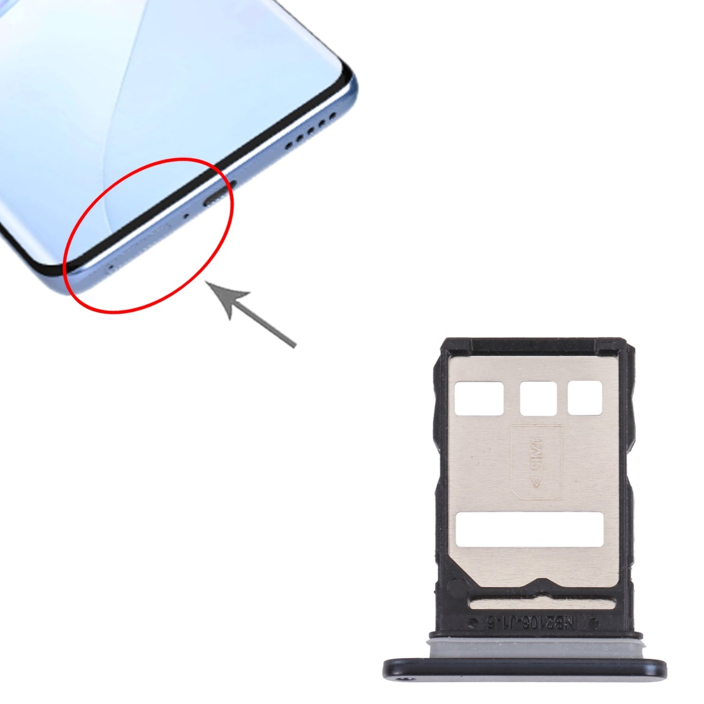 SIM Card Tray for Huawei Nova 9(Green)