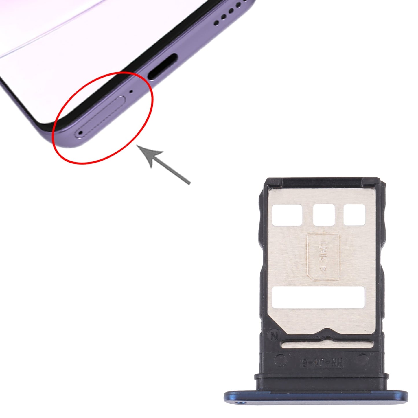 SIM Card Tray for Huawei Nova 8i(Blue)