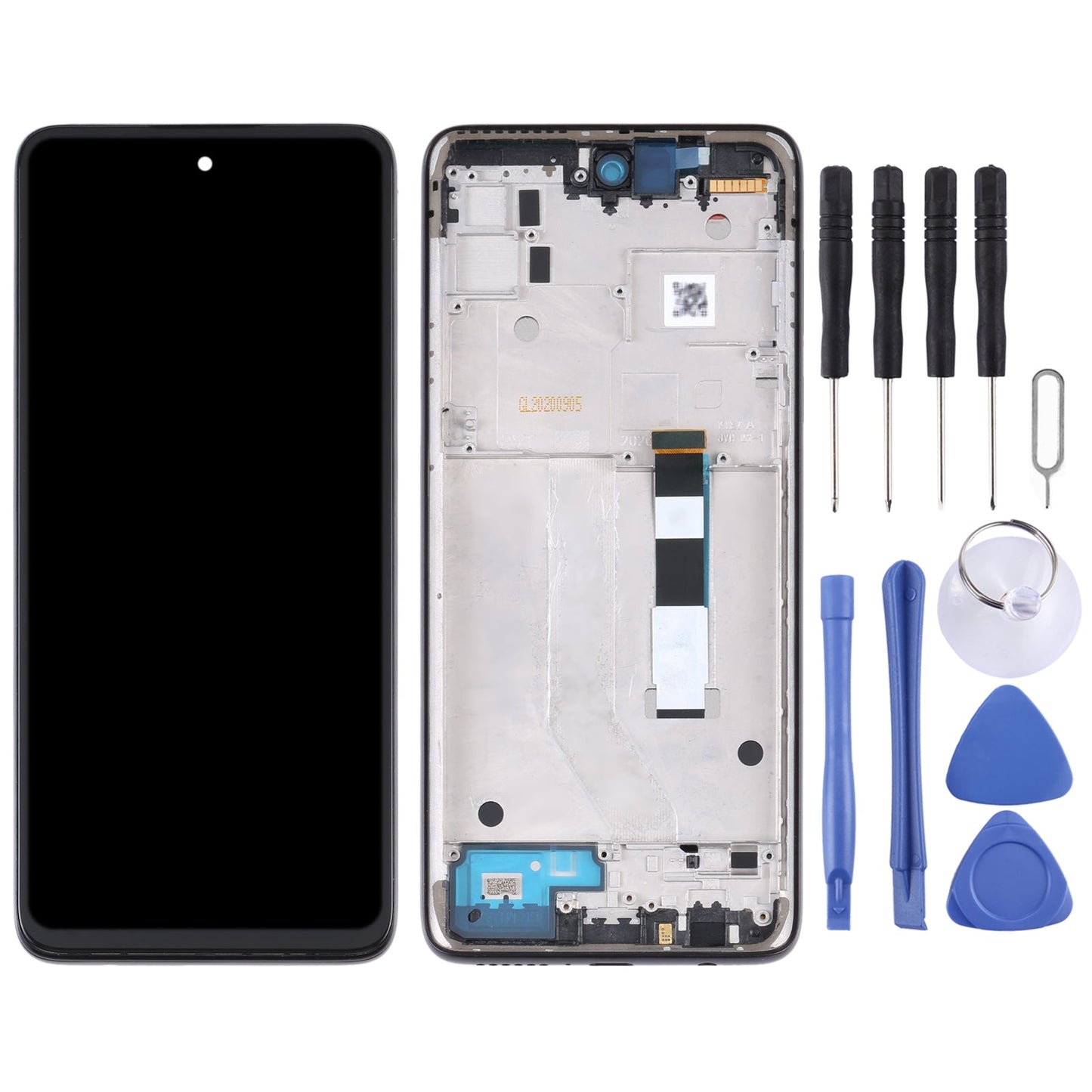 TFT LCD Screen for Motorola Moto G 5G Digitizer Full Assembly with Frame (Purple)
