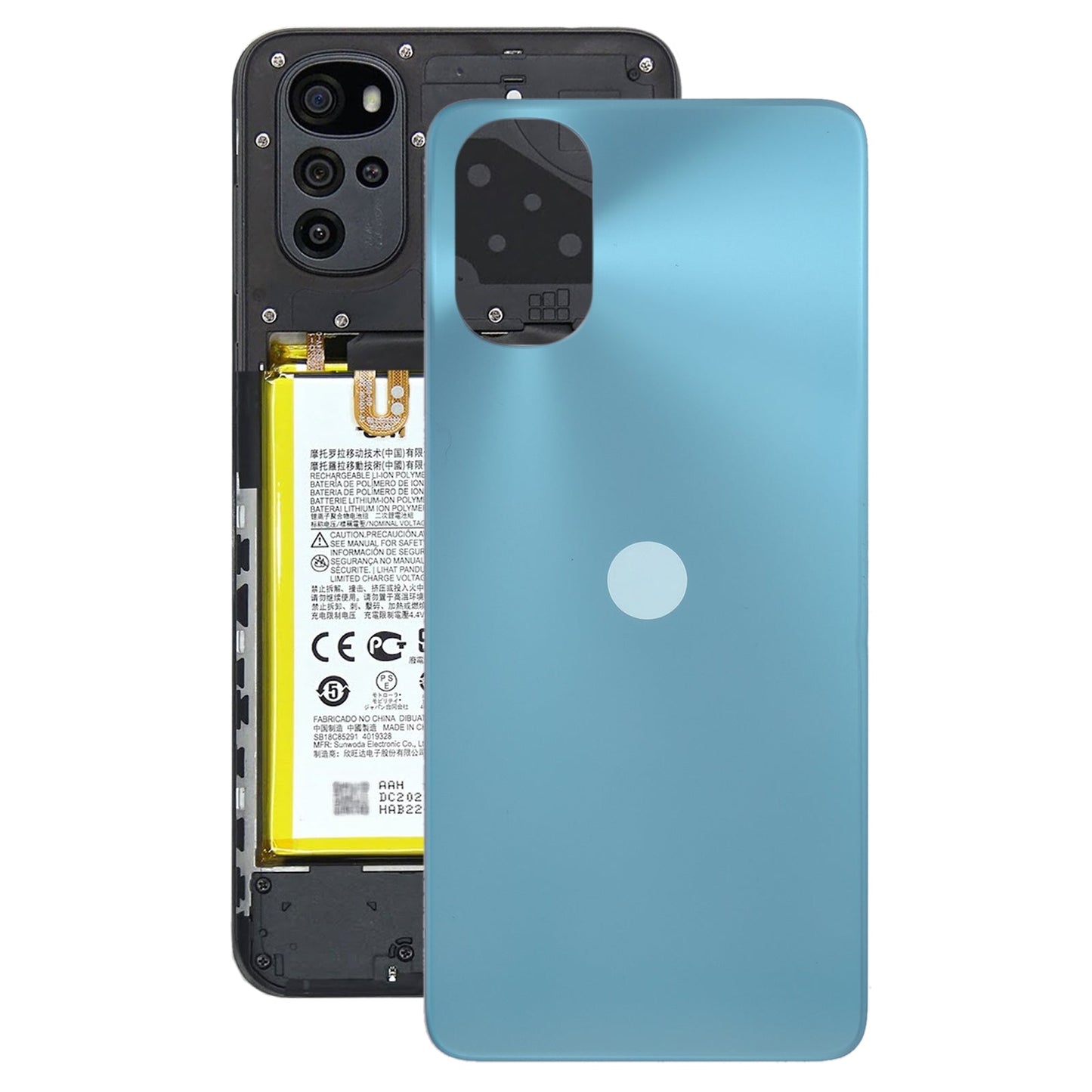 Original Battery Back Cover for Motorola Moto G22(Blue)
