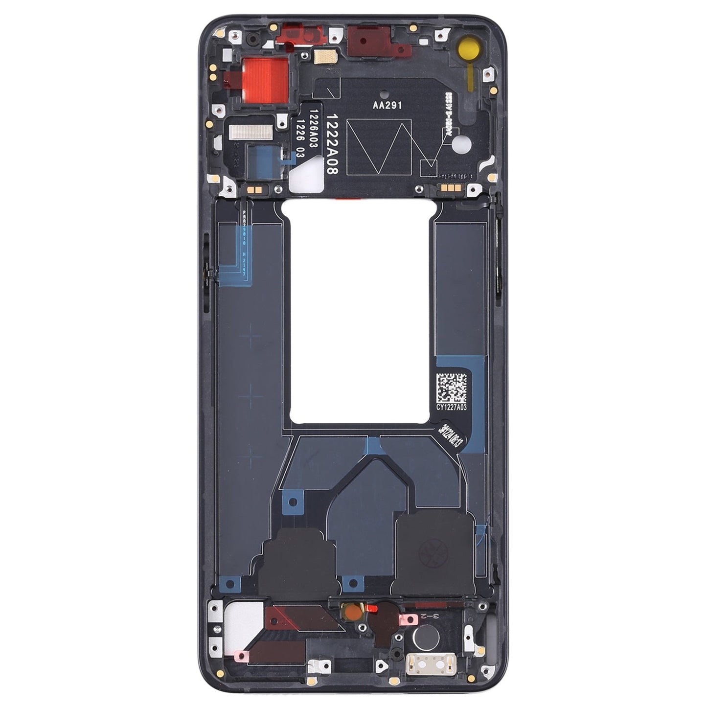 For OPPO Reno7 5G China PFJM10 Original Front Housing LCD Frame Bezel Plate (Black)