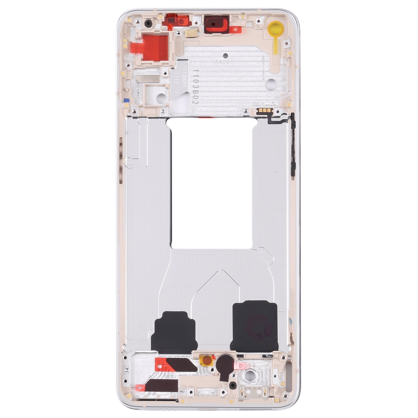 For OPPO Reno7 5G China PFJM10 Original Front Housing LCD Frame Bezel Plate (Gold)