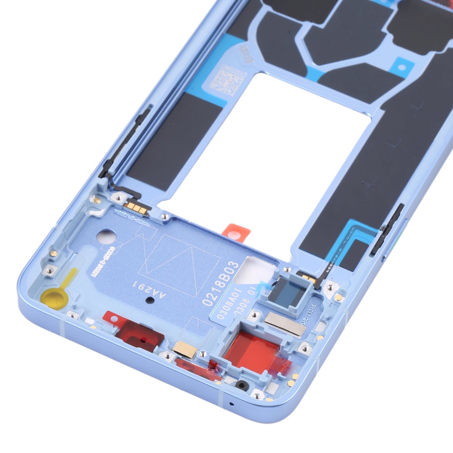 For OPPO Reno7 5G China PFJM10 Original Front Housing LCD Frame Bezel Plate (Blue)