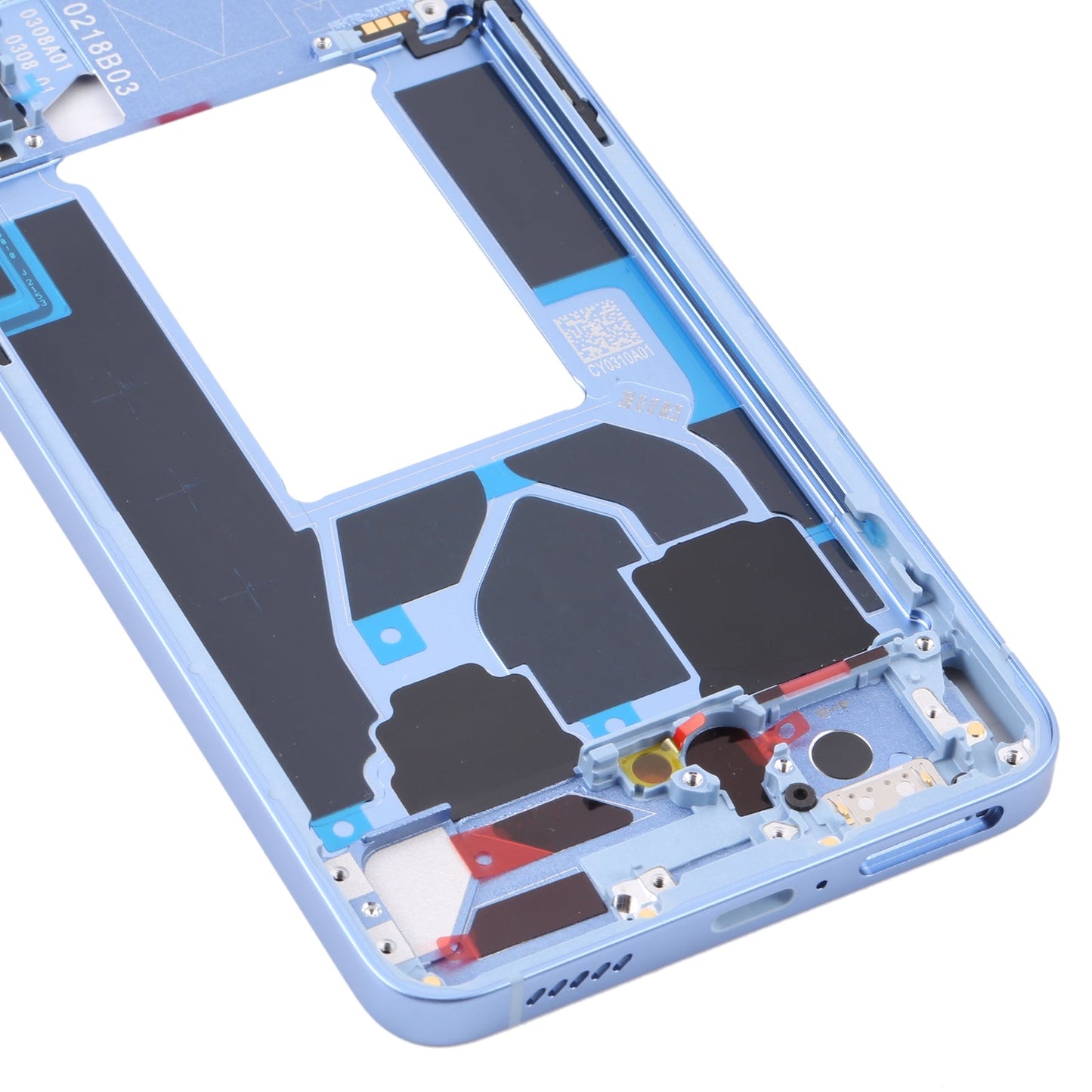 For OPPO Reno7 5G China PFJM10 Original Front Housing LCD Frame Bezel Plate (Blue)