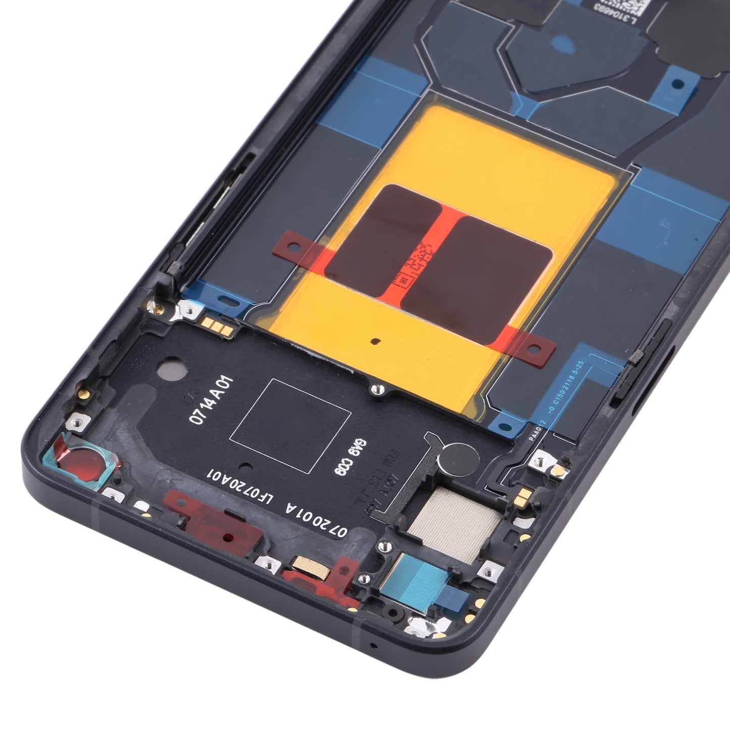 For OPPO Reno6 5G PEQM00 CPH2251 Original Front Housing LCD Frame Bezel Plate (Black)