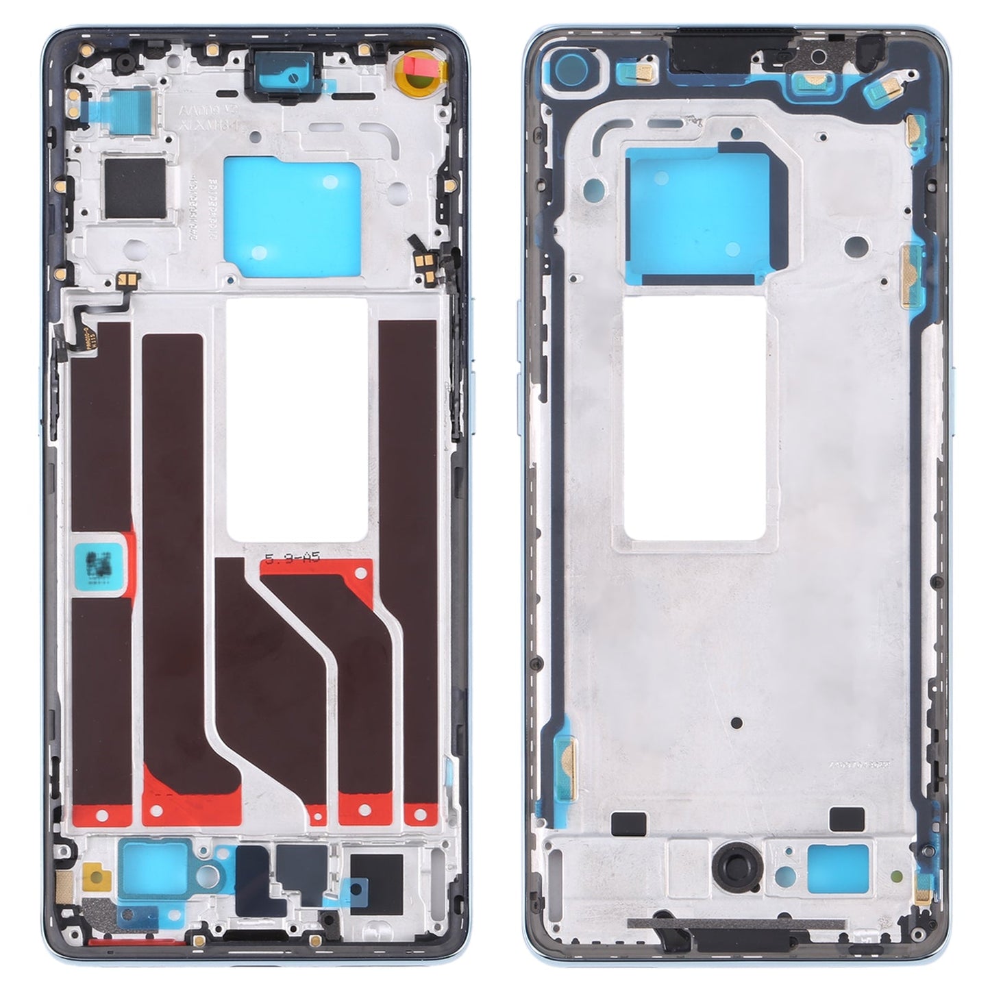 For OPPO Reno6 Pro 5G PEPM00 CPH2249 Original Front Housing LCD Frame Bezel Plate (Green)