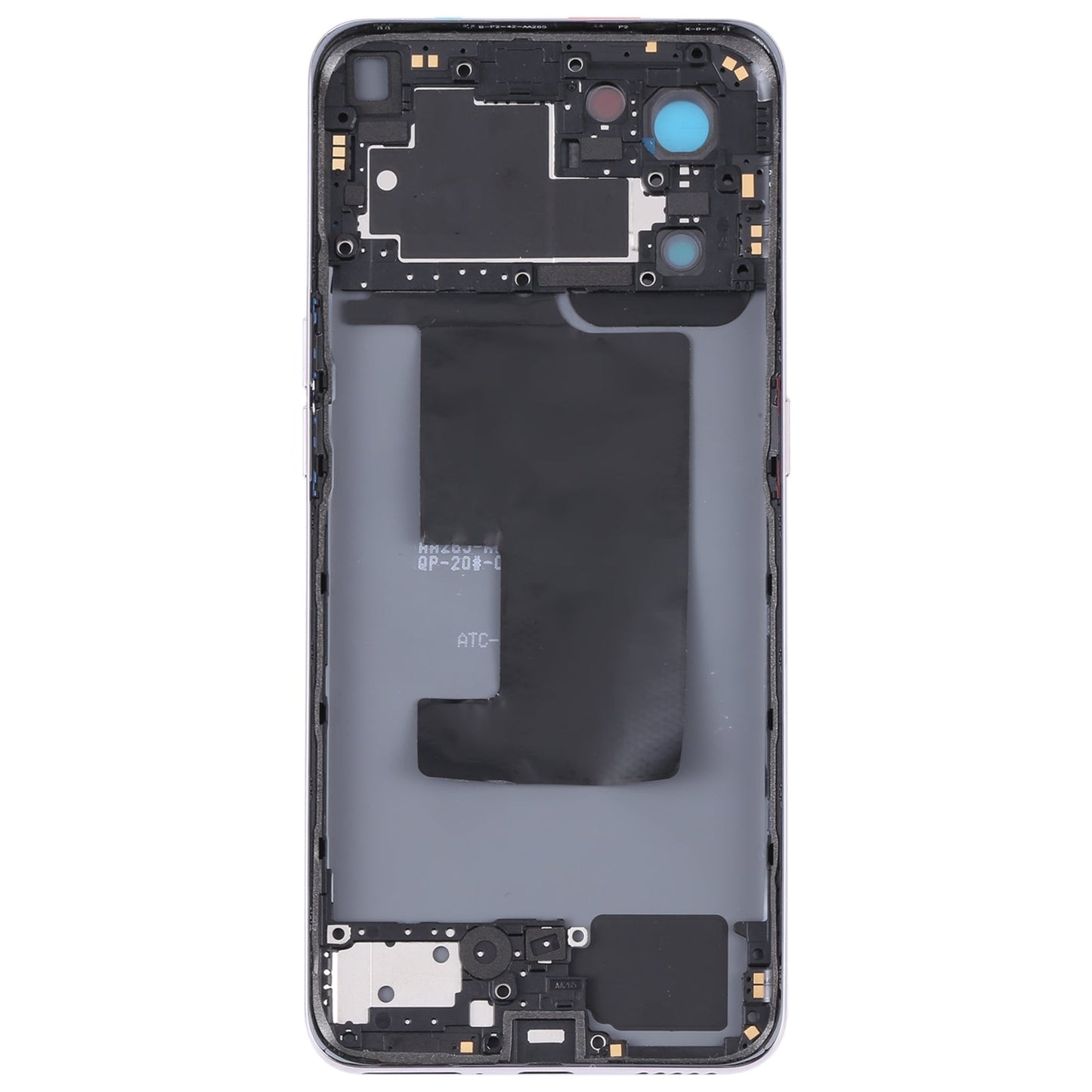 For OPPO Reno7 SE 5G/Find X5 Lite PFCM00 CPH2371 Battery Back Cover with Middle Frame (Gold)