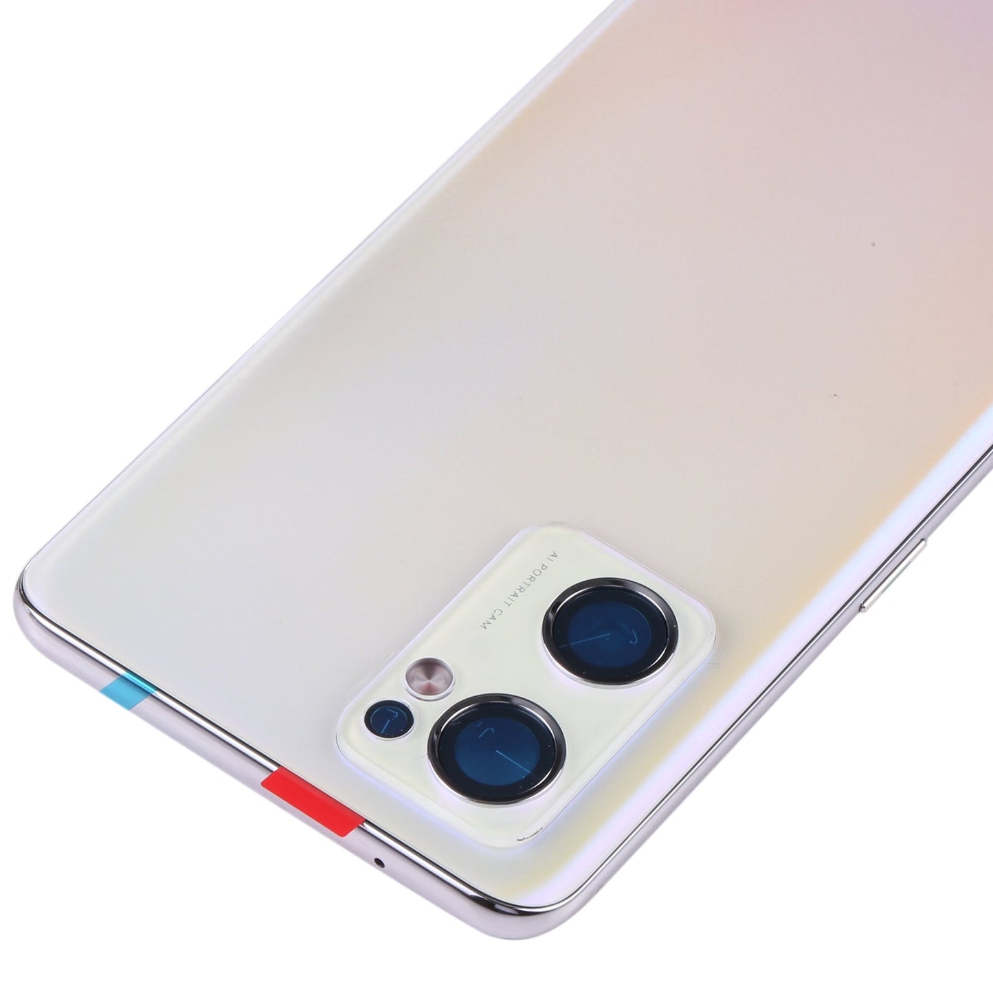 For OPPO Reno7 SE 5G/Find X5 Lite PFCM00 CPH2371 Battery Back Cover with Middle Frame (Gold)