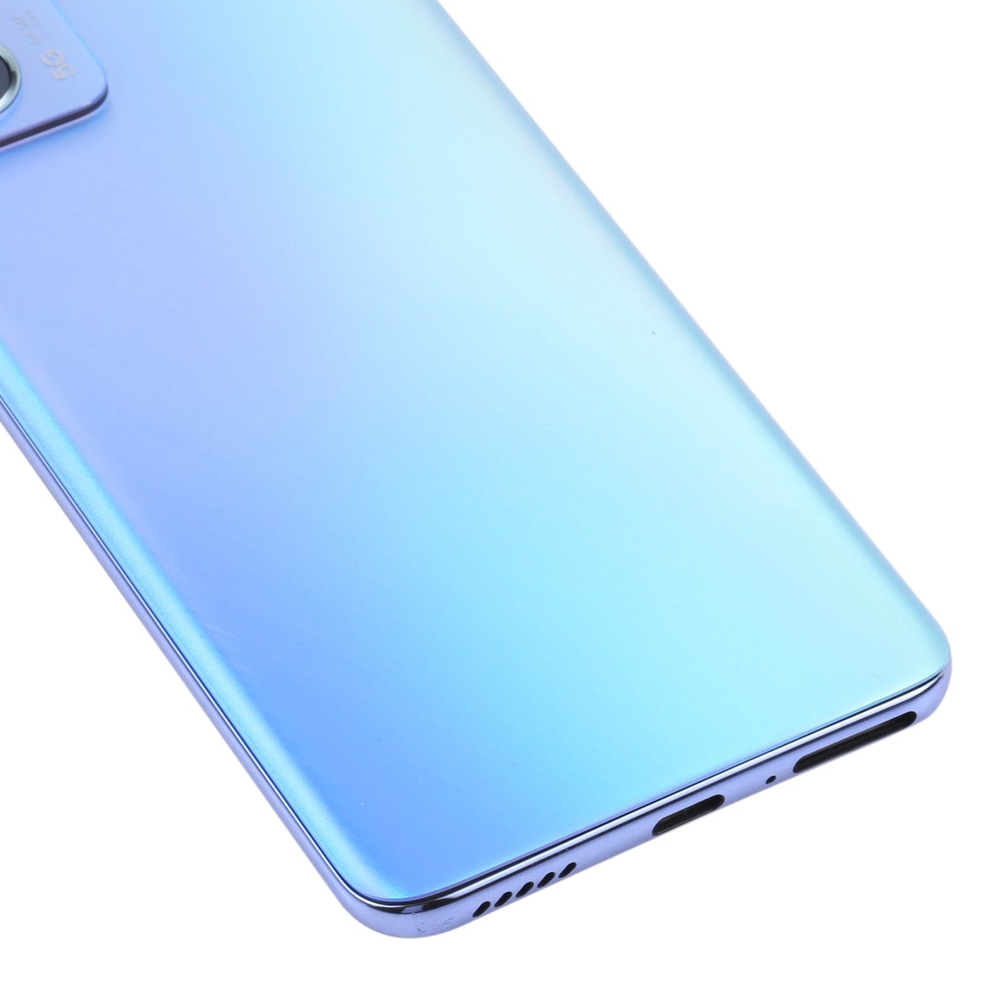 For OPPO Reno7 5G CPH2371 Battery Back Cover with Middle Frame (Blue)