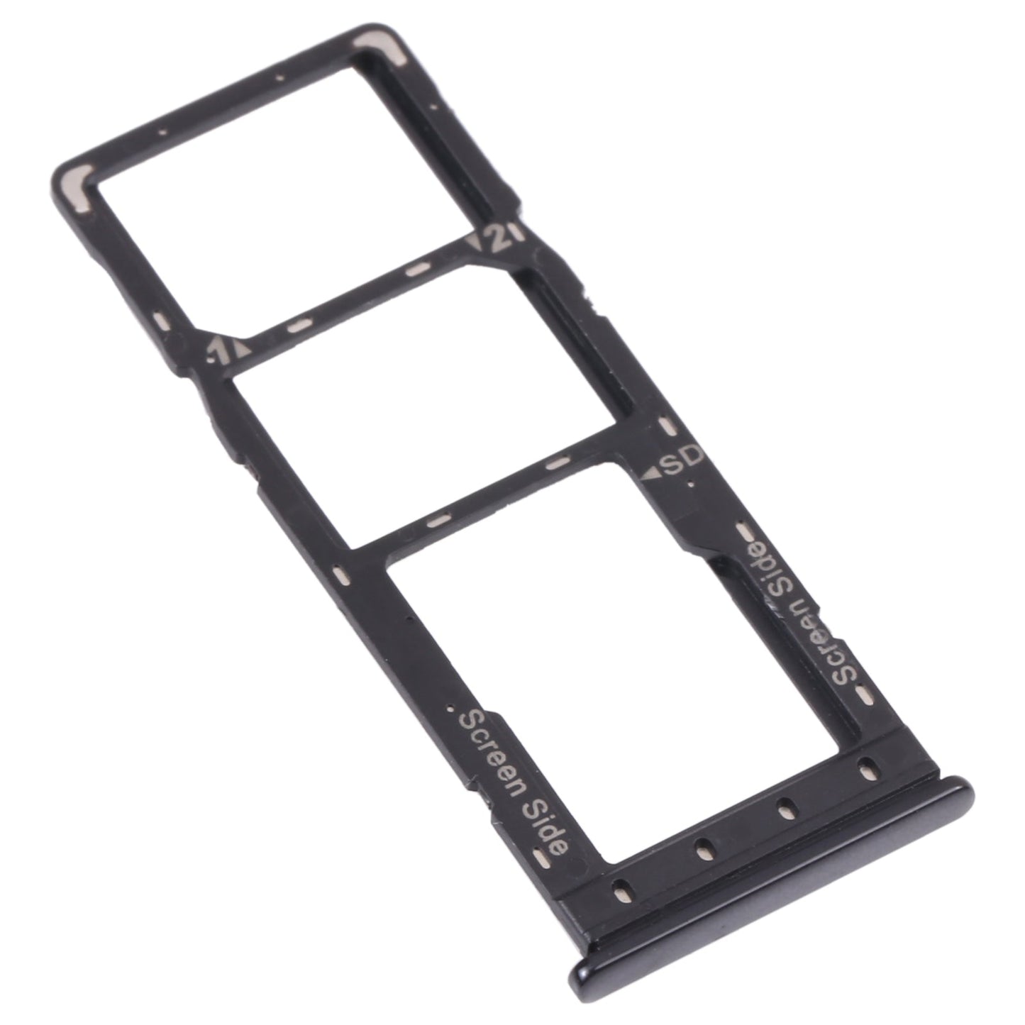 For Infinix Note 10 X693 SIM Card Tray + SIM Card Tray + Micro SD Card Tray (Black)