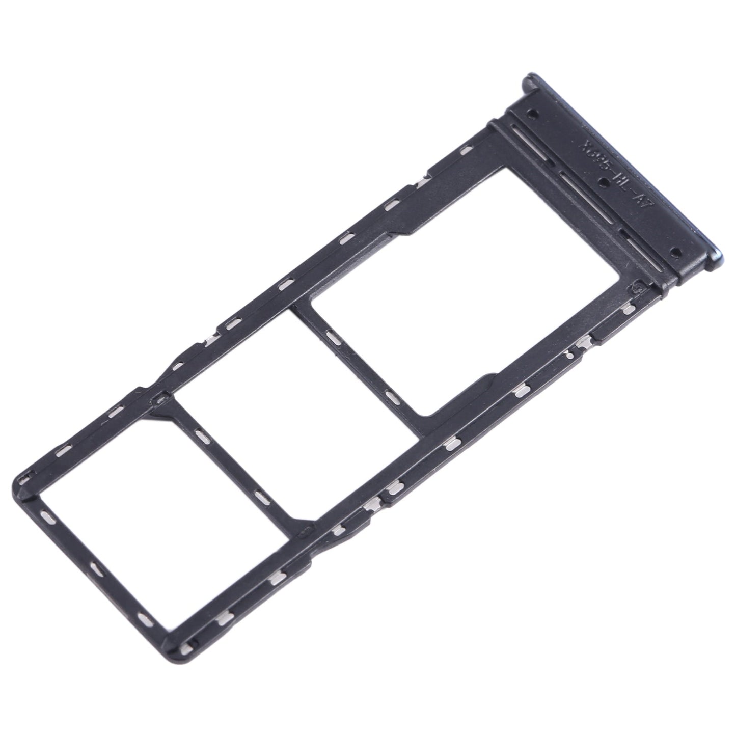 For Infinix Note 10 Pro/Note 10 Pro NFC X695 SIM Card Tray + SIM Card Tray + Micro SD Card Tray (Black)
