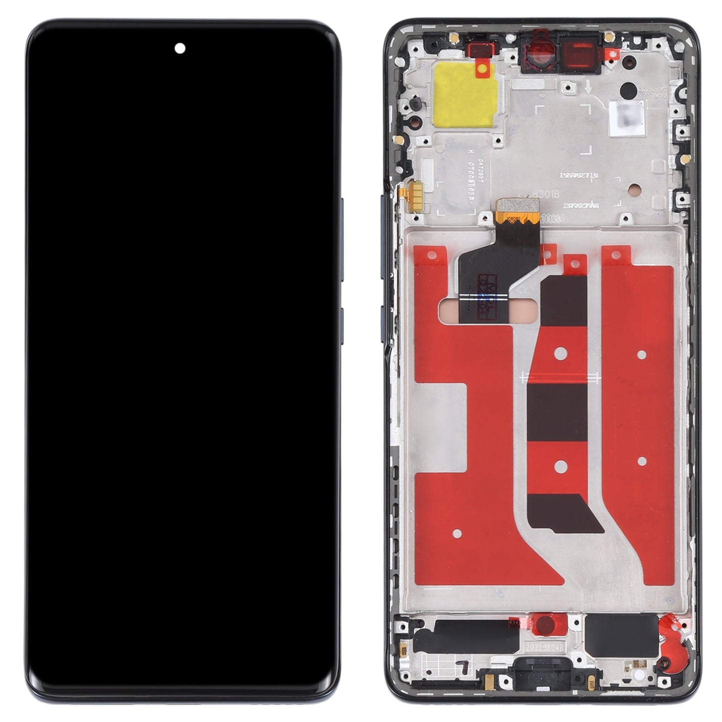 Original OLED LCD Screen for Huawei Nova 9 Digitizer Full Assembly with Frame(Black)