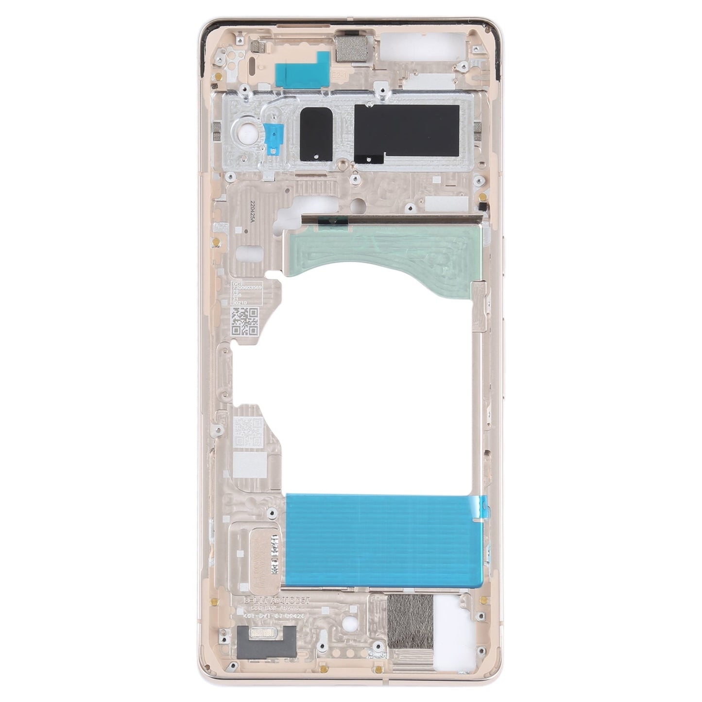 For Google Pixel 7 Front Housing LCD Frame Bezel Plate(Gold)