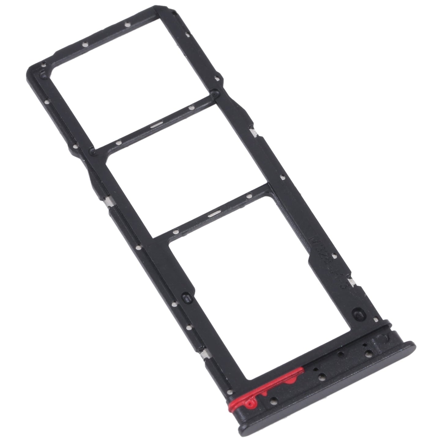 For Motorola Moto G32 SIM Card Tray + SIM Card Tray + Micro SD Card Tray (Black)