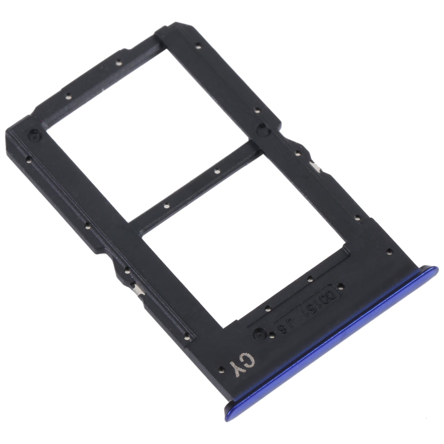 For OPPO Reno SIM Card Tray + SIM / Micro SD Card Tray (Blue)