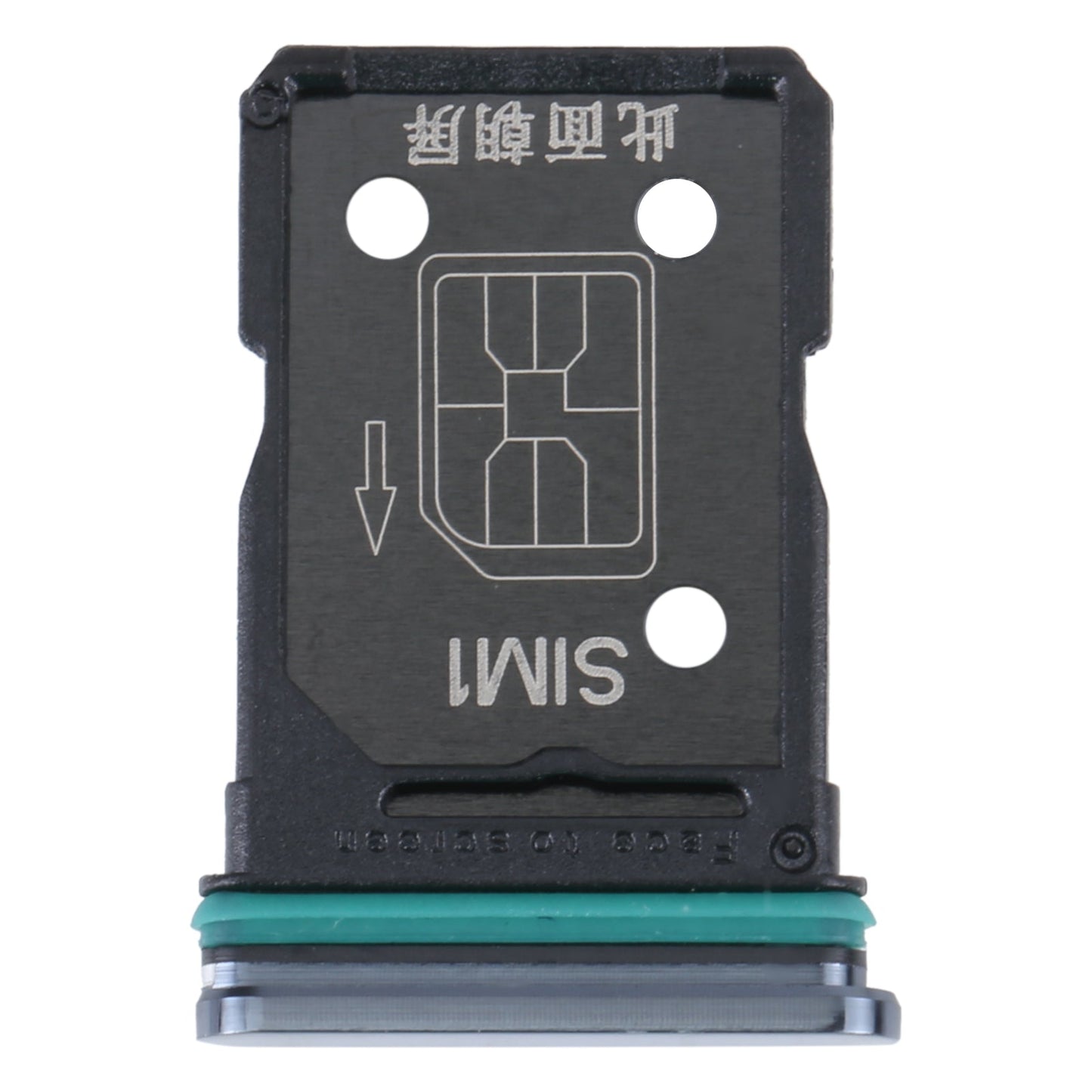 For OPPO Reno4 5G SIM Card Tray + SIM Card Tray (Black)