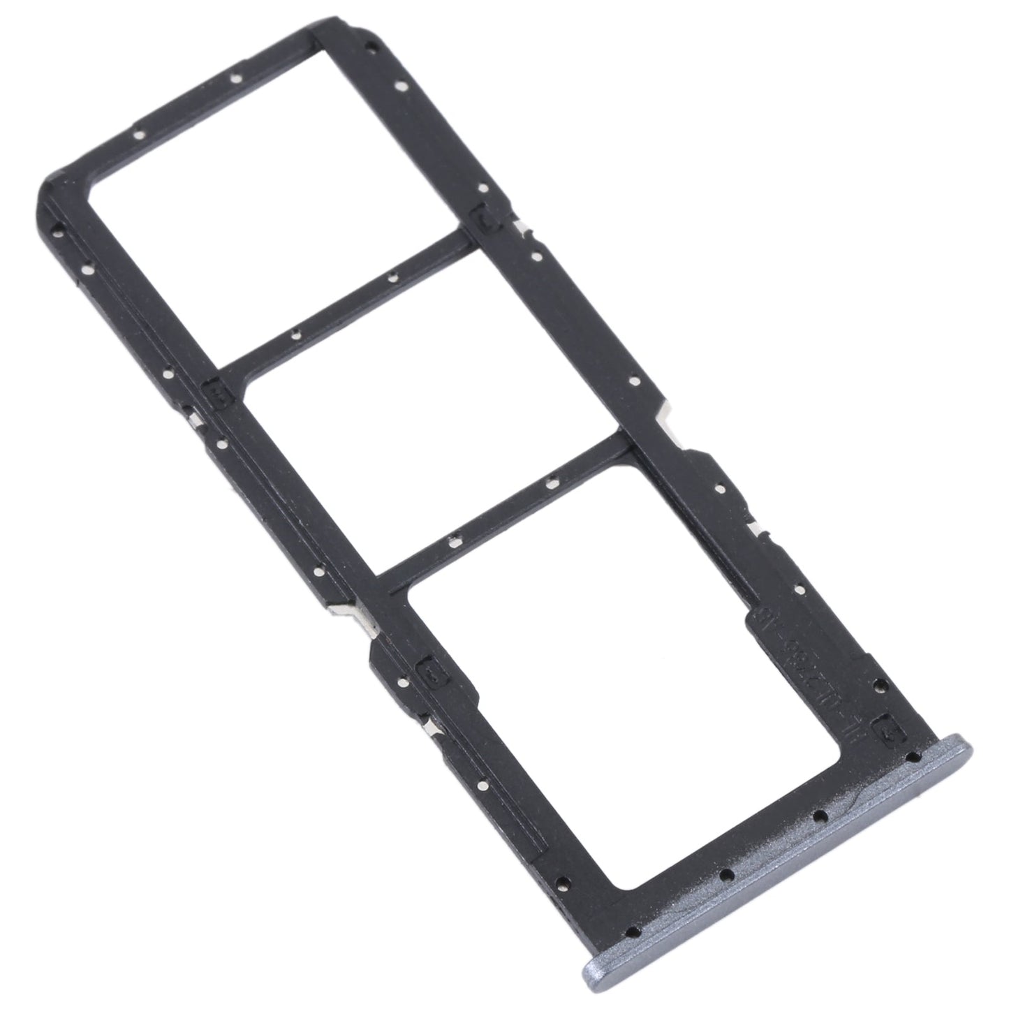 For OPPO A73 4G / F17 / A93 4G / A73 5G SIM Card Tray + SIM Card Tray + Micro SD Card Tray (Black)