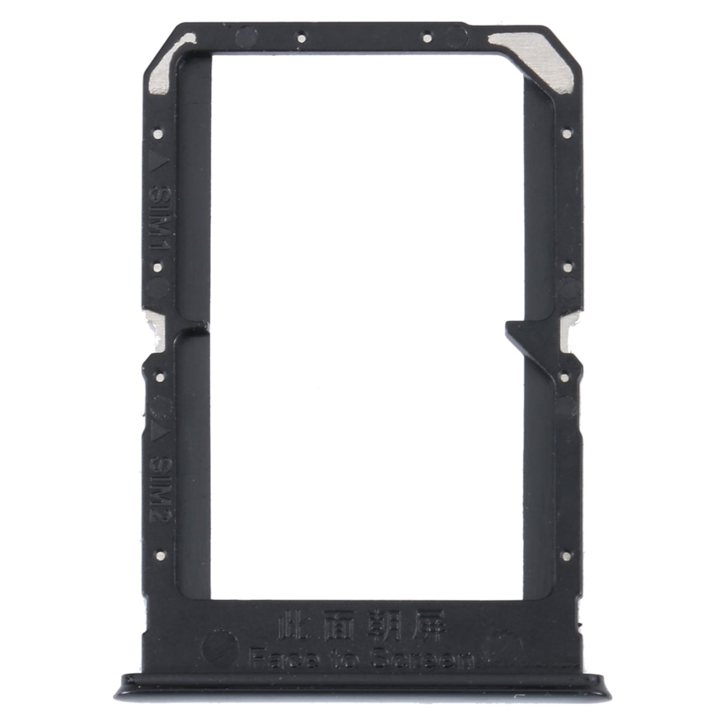 For OPPO K9 SIM Card Tray + SIM Card Tray (Black)