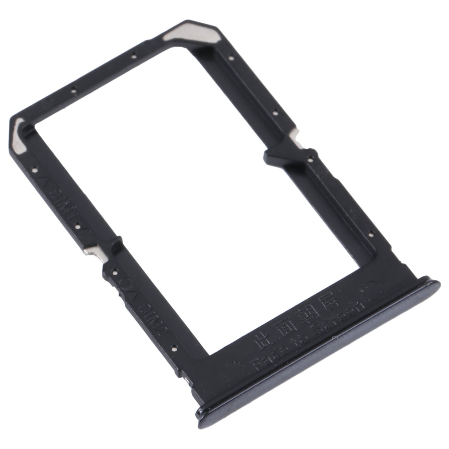 For OPPO K9 SIM Card Tray + SIM Card Tray (Black)