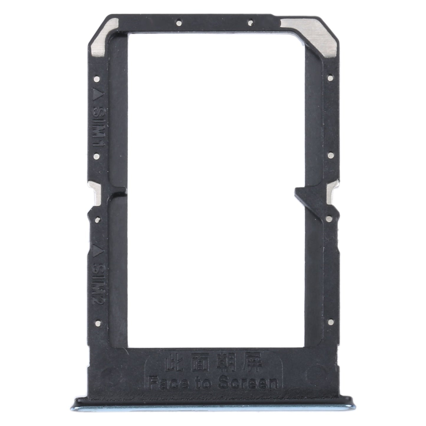 For OPPO K9 Pro SIM Card Tray + SIM Card Tray (Silver)