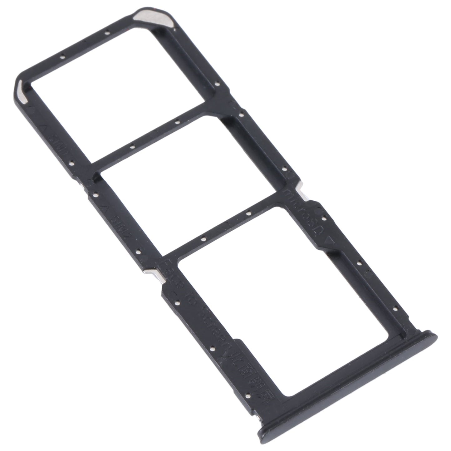 For OPPO K9S SIM Card Tray + SIM Card Tray + Micro SD Card Tray (Black)
