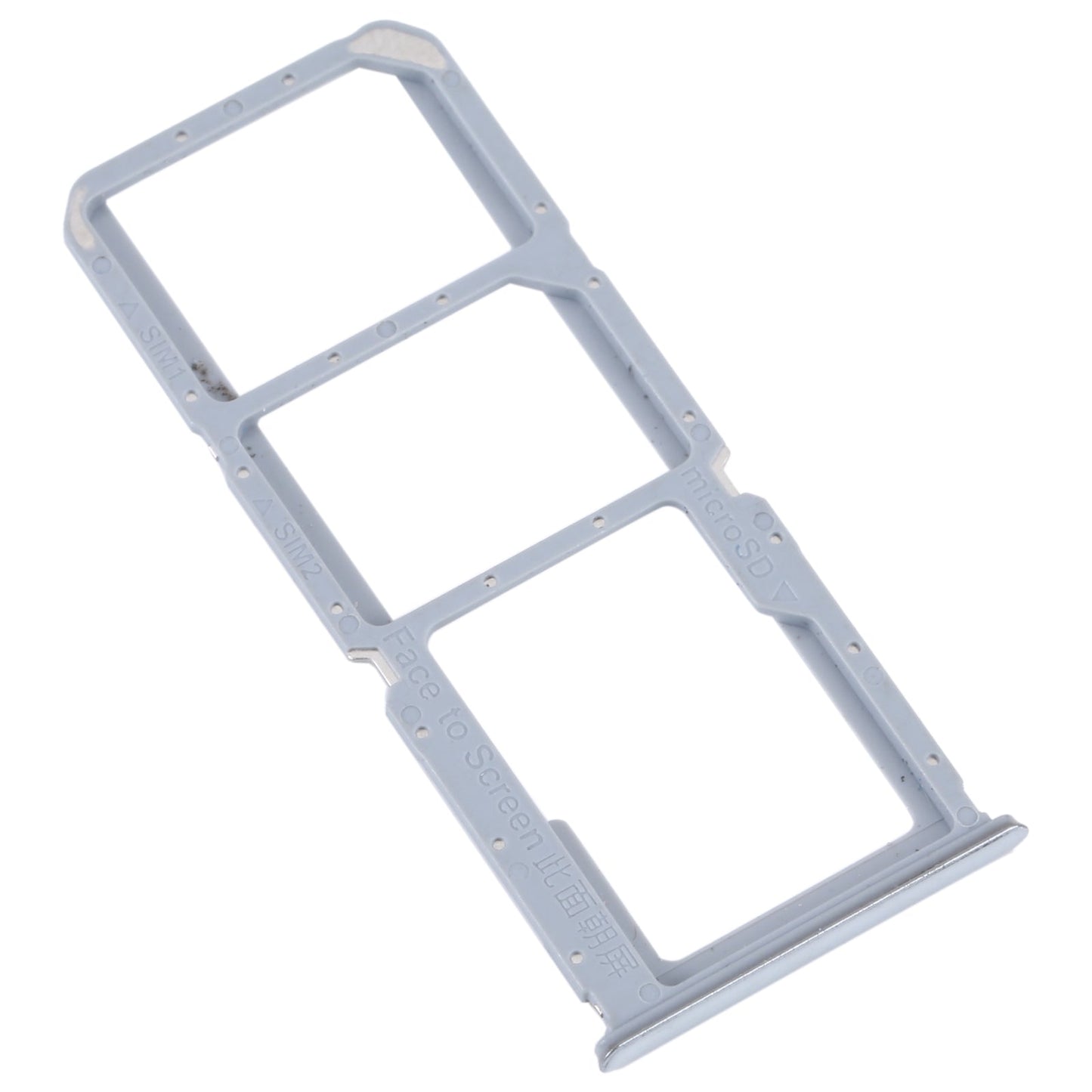 For OPPO K9S SIM Card Tray + SIM Card Tray + Micro SD Card Tray (Silver)