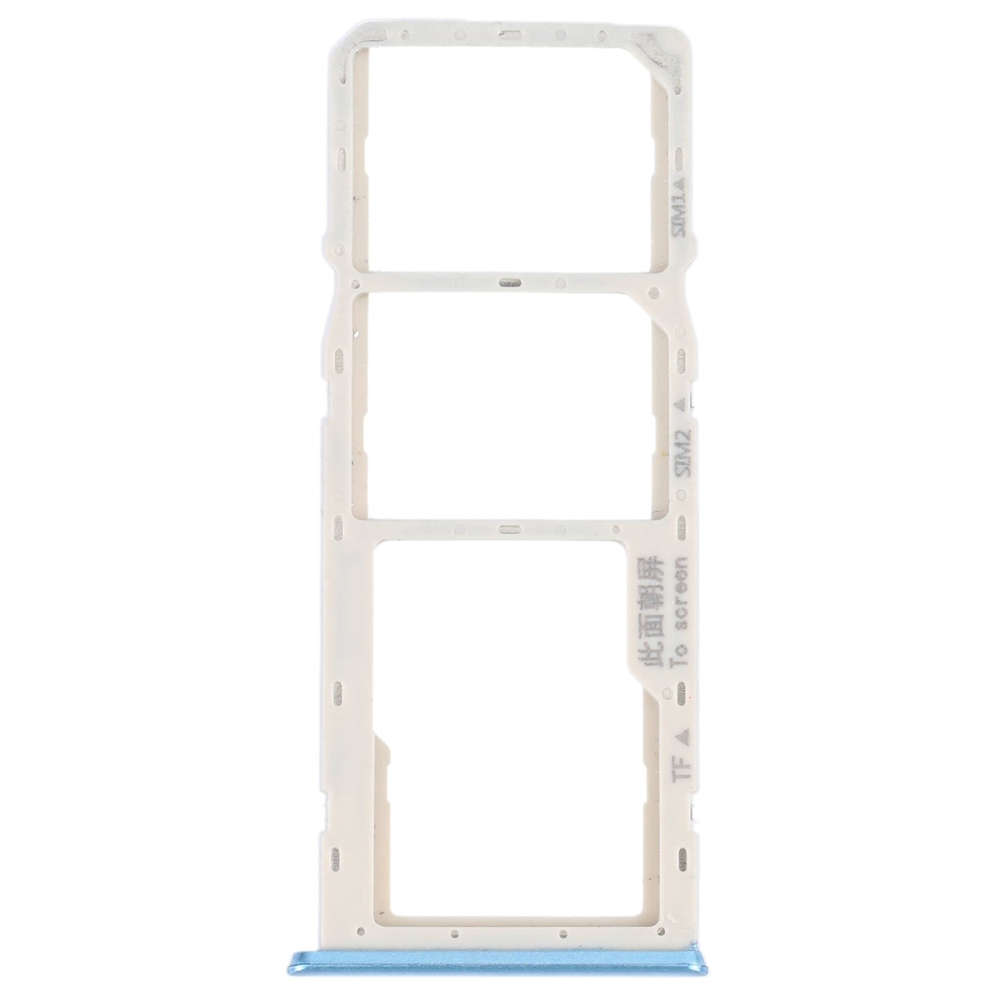 For OPPO A16K SIM Card Tray + SIM Card Tray + Micro SD Card Tray (Blue)