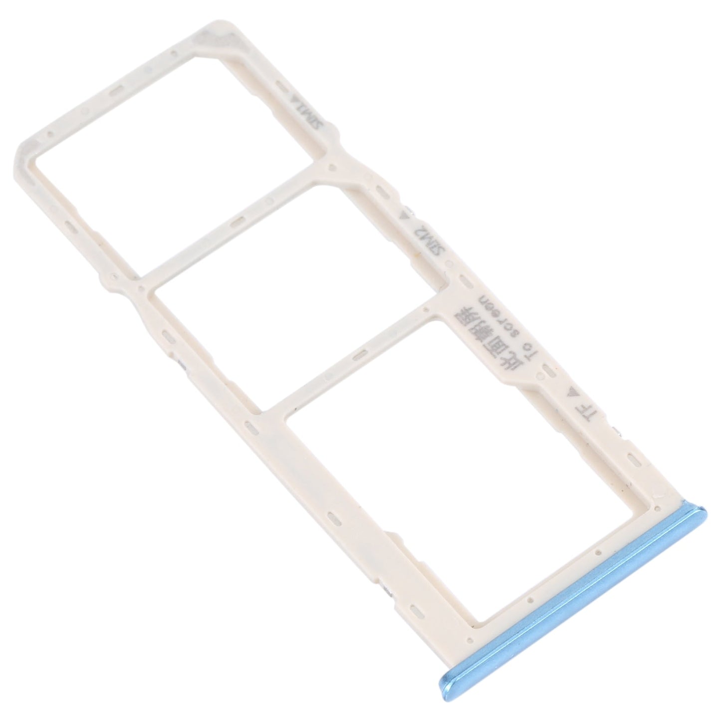 For OPPO A16K SIM Card Tray + SIM Card Tray + Micro SD Card Tray (Blue)