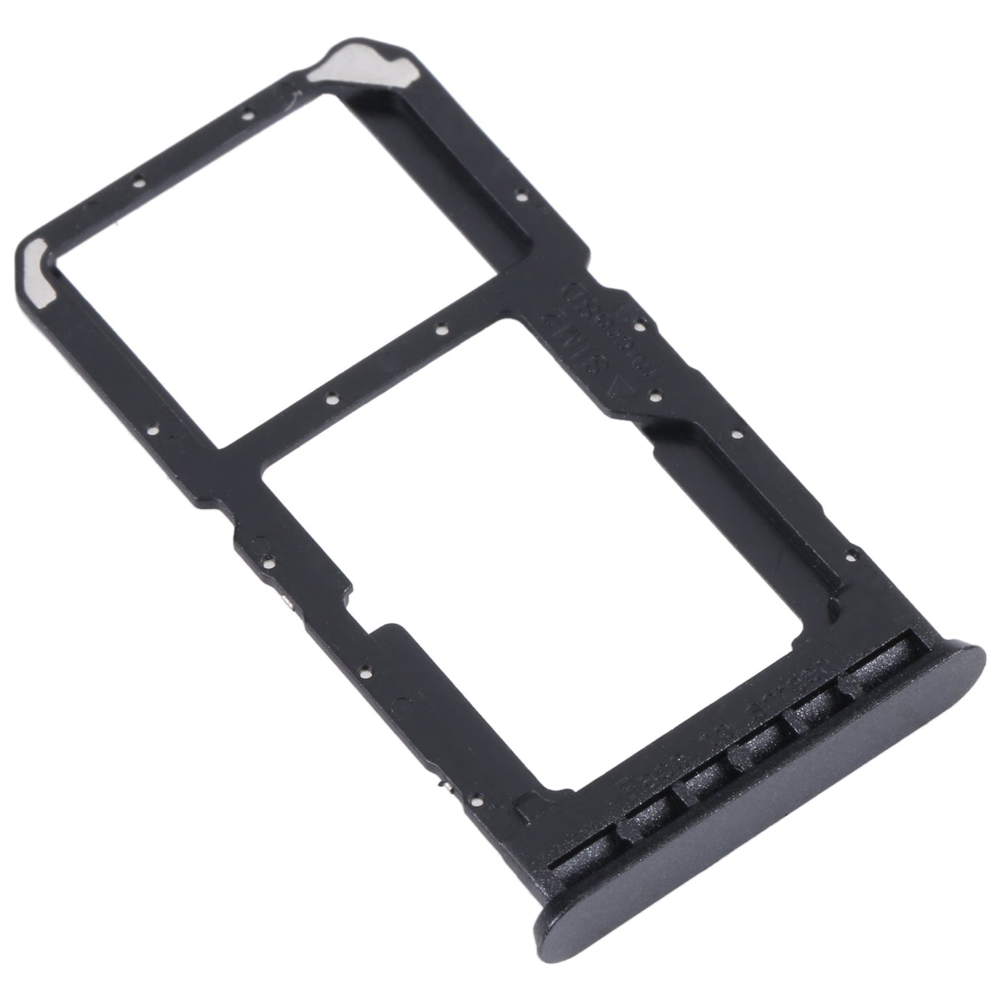 For OPPO A96 China SIM Card Tray + SIM / Micro SD Card Tray (Black)