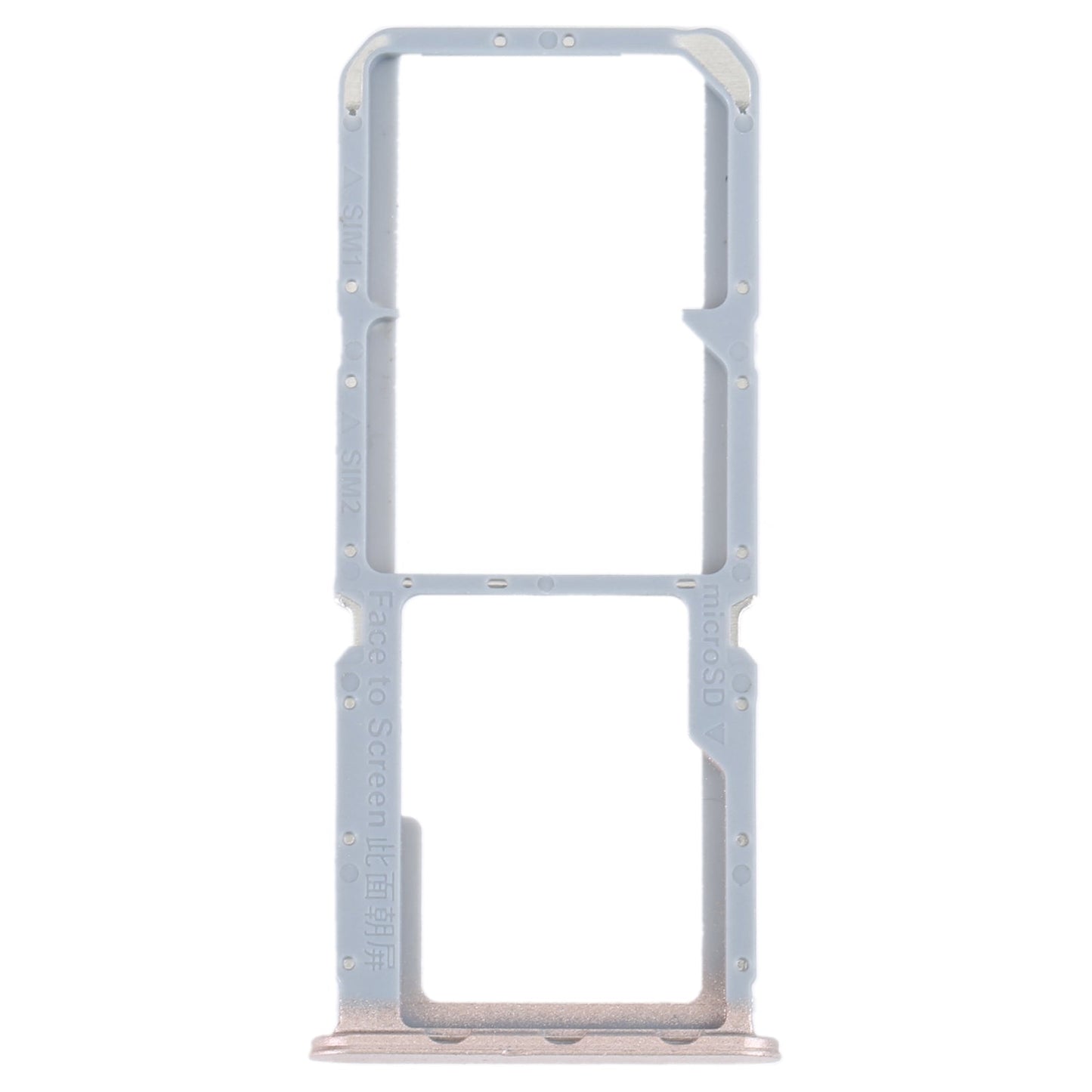 For OPPO Reno7 Z 5G / Reno7 Lite / Reno8 Lite / F21 Pro 5G SIM Card Tray + SIM Card Tray + Micro SD Card Tray (Gold)