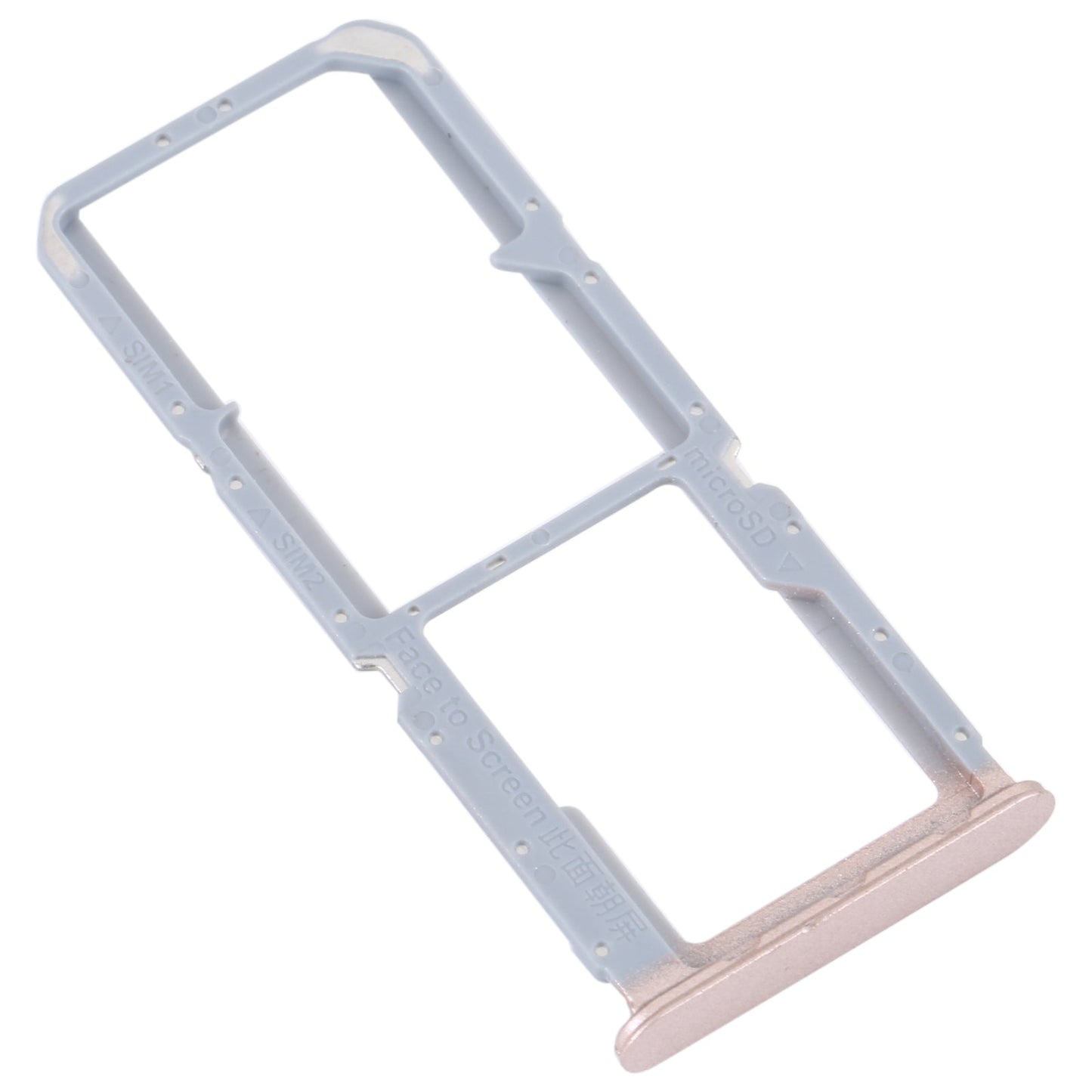 For OPPO Reno7 Z 5G / Reno7 Lite / Reno8 Lite / F21 Pro 5G SIM Card Tray + SIM Card Tray + Micro SD Card Tray (Gold)