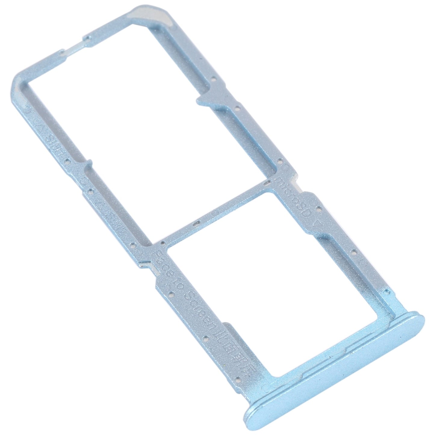 For OPPO Reno7 Z 5G / Reno7 Lite / Reno8 Lite / F21 Pro 5G SIM Card Tray + SIM Card Tray + Micro SD Card Tray (Blue)