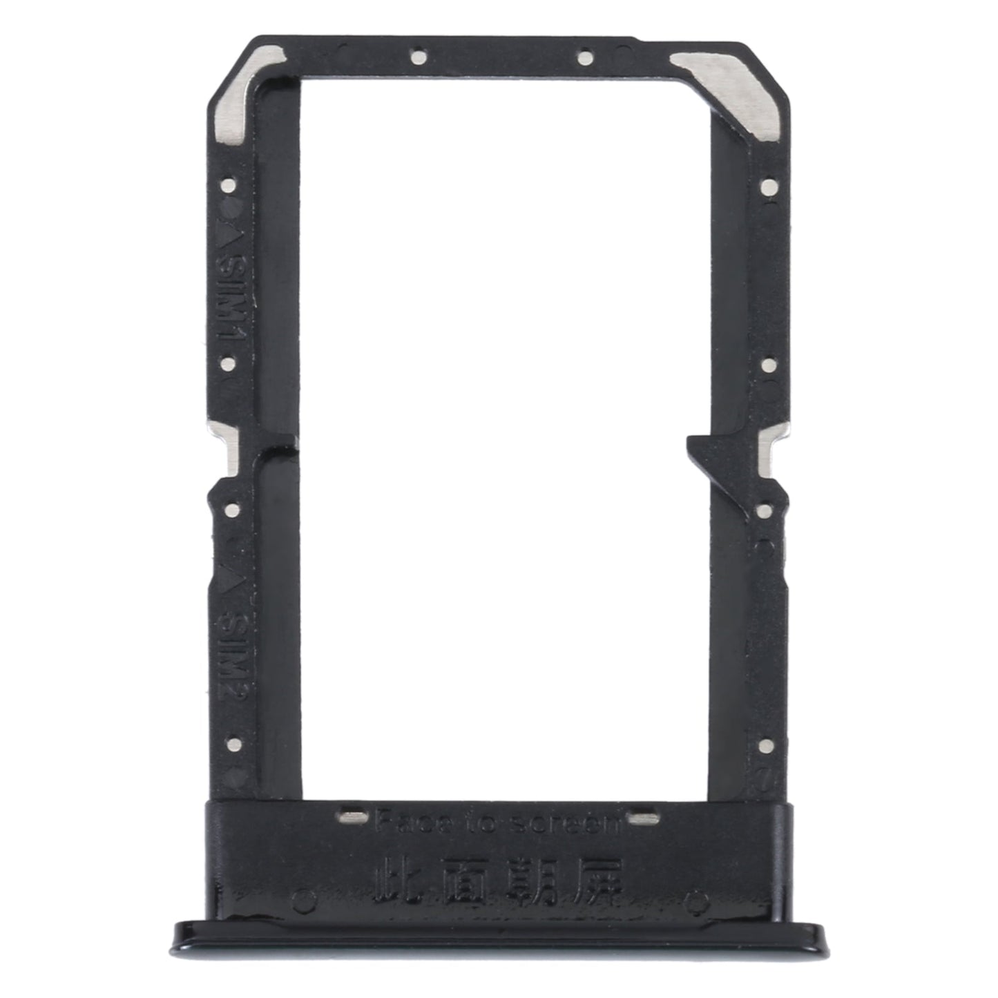 For OPPO K10 4G SIM Card Tray + SIM Card Tray (Black)