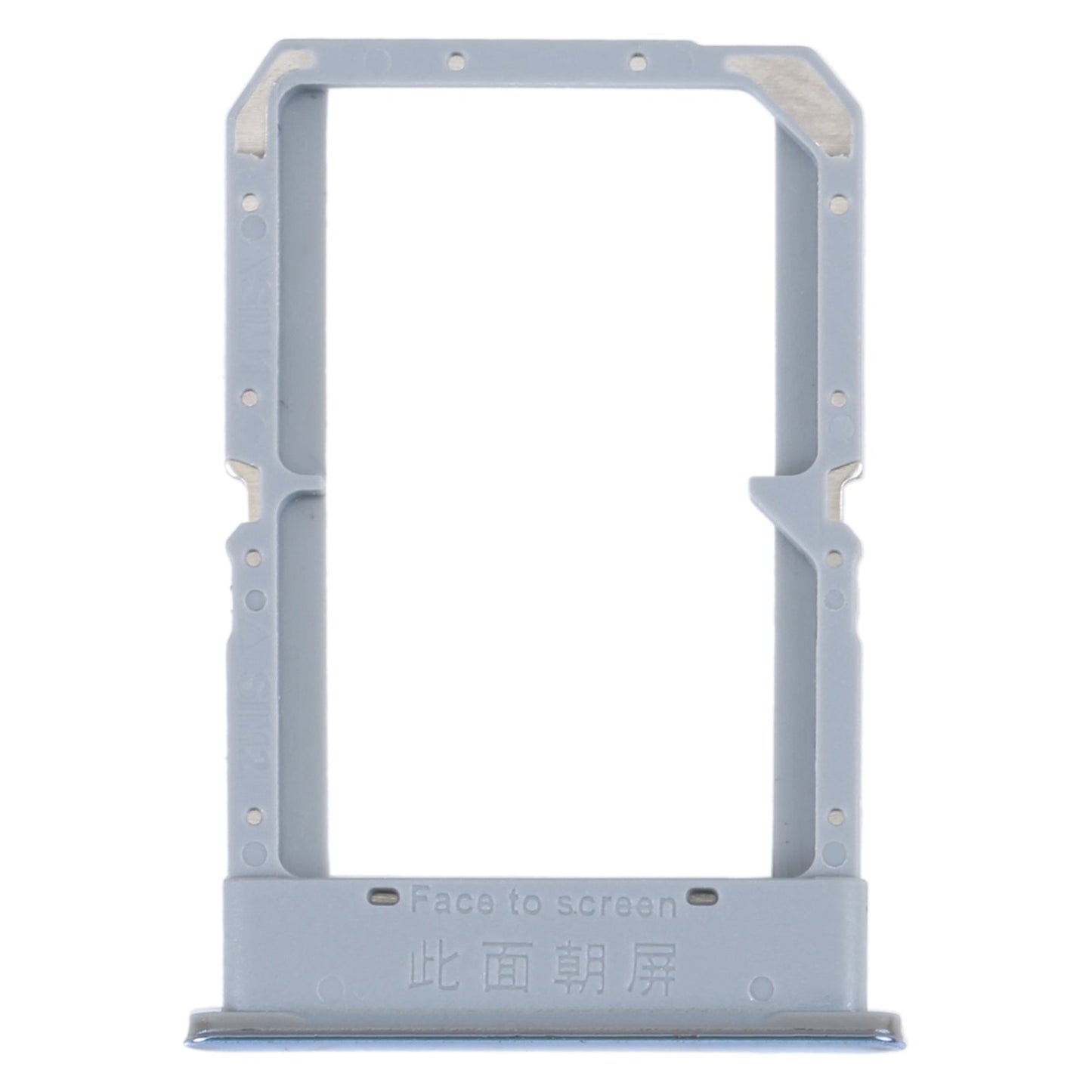 For OPPO K10 4G SIM Card Tray + SIM Card Tray (Silver)