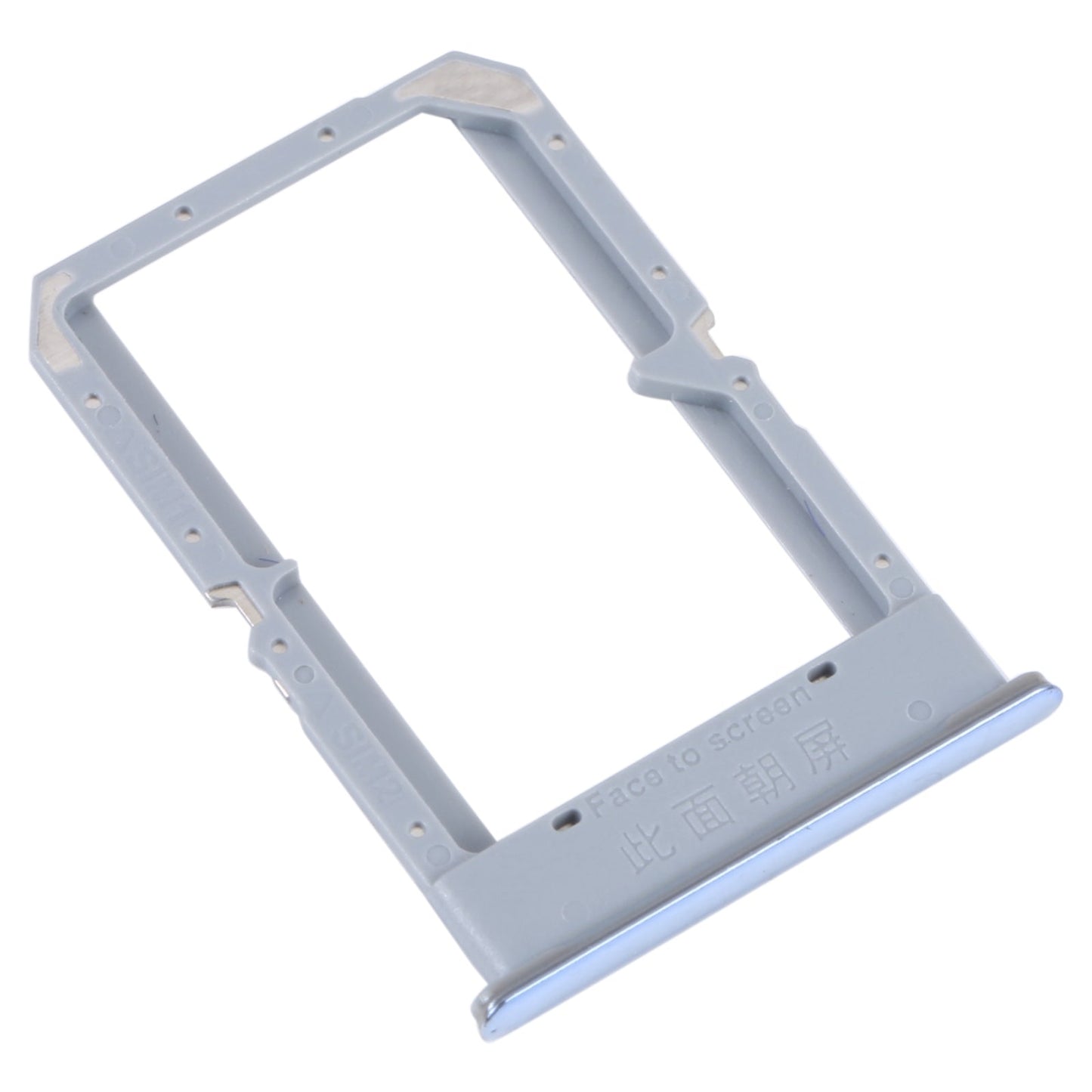 For OPPO K10 4G SIM Card Tray + SIM Card Tray (Silver)