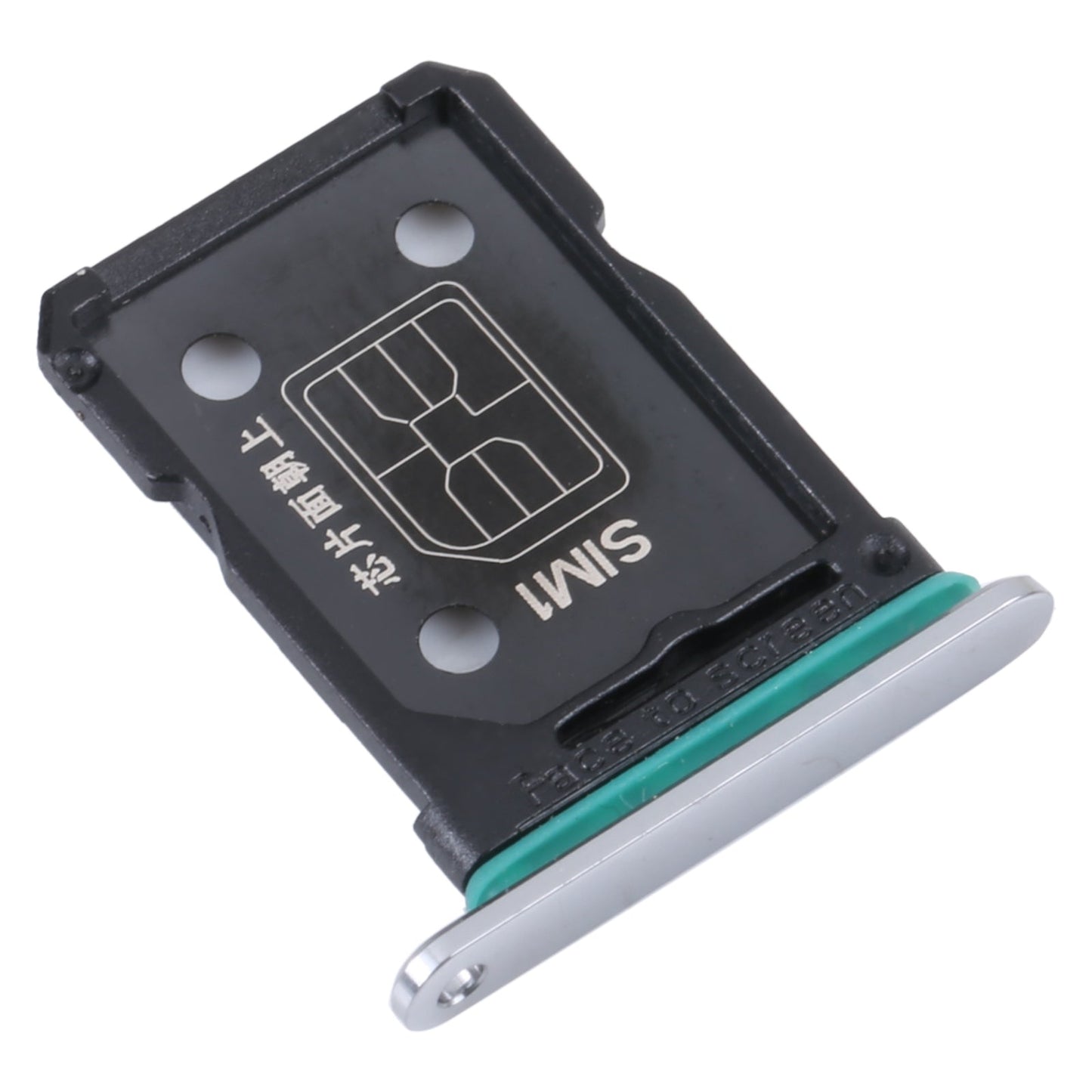 For OPPO Find N SIM Card Tray + SIM Card Tray (Silver)