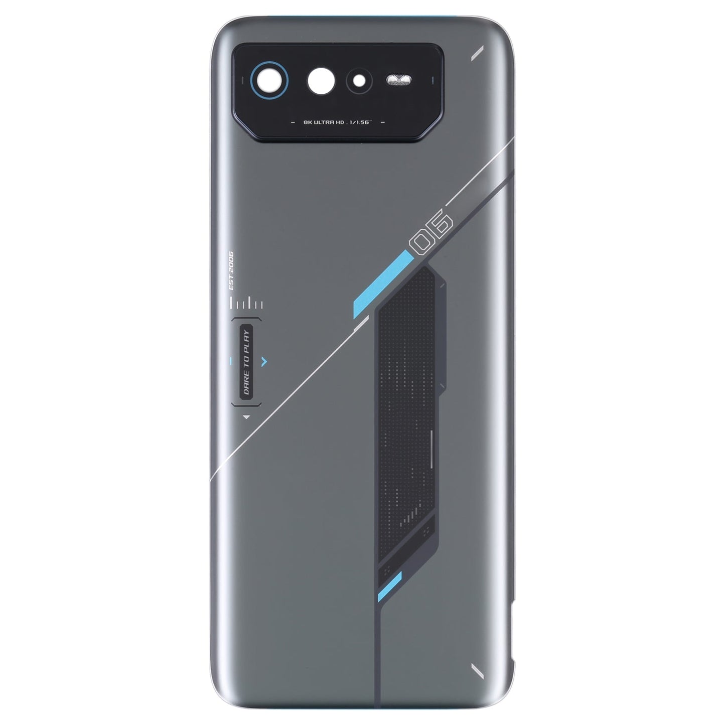 Original Glass Battery Back Cover for Asus ROG Phone 6 AI2201-C AI2201-F(Grey)