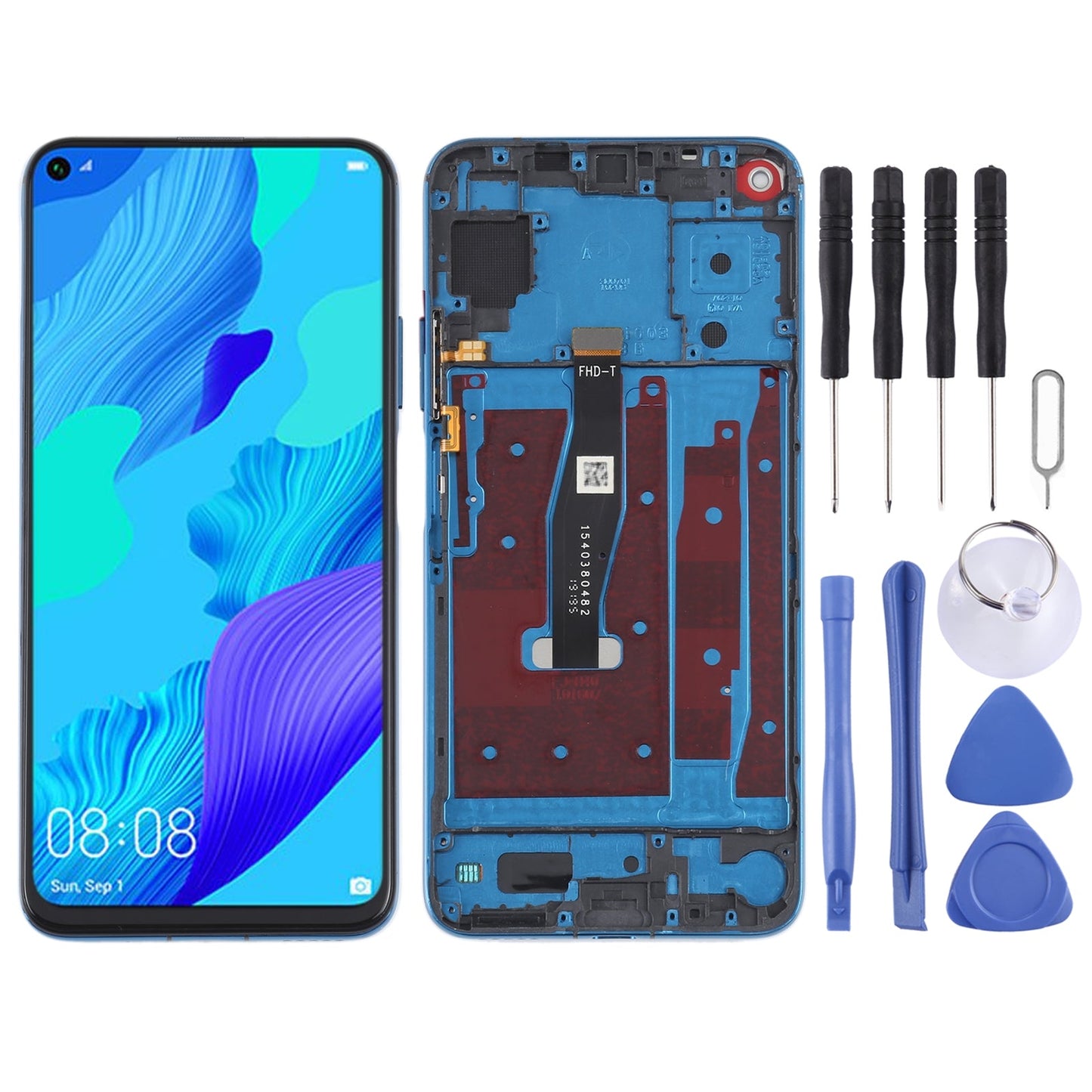 Original LCD Screen For Honor 20 / Huawei Nova 5T Digitizer Full Assembly with Frame(Green)
