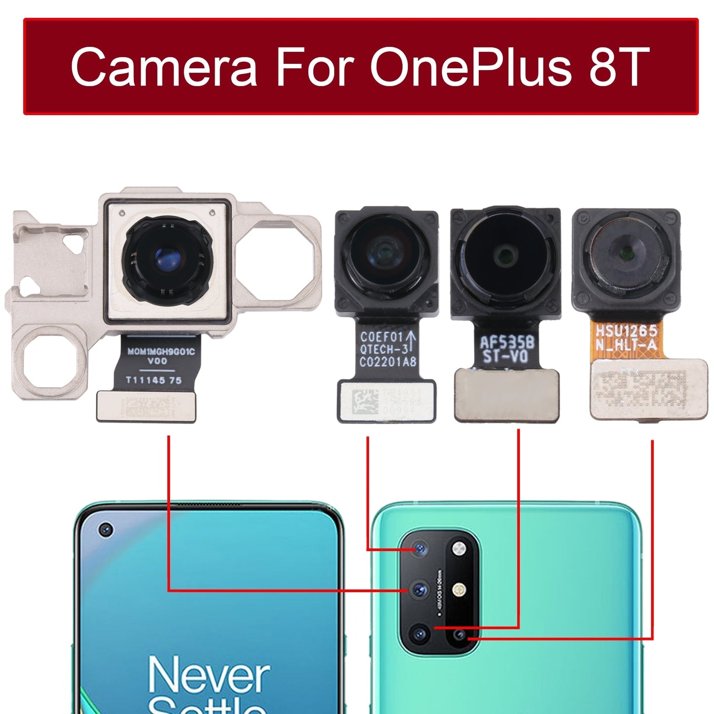 For OnePlus 8T Ultrawide Camera