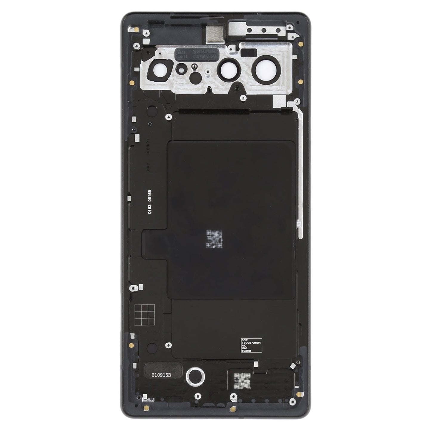 For Google Pixel 6 Battery Back Cover with Middle Frame(Black)