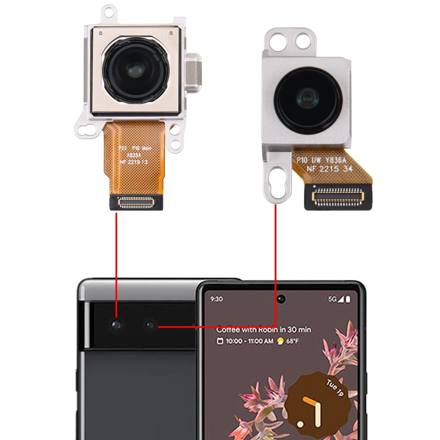 For Google Pixel 7 Original Wide Back Facing Camera