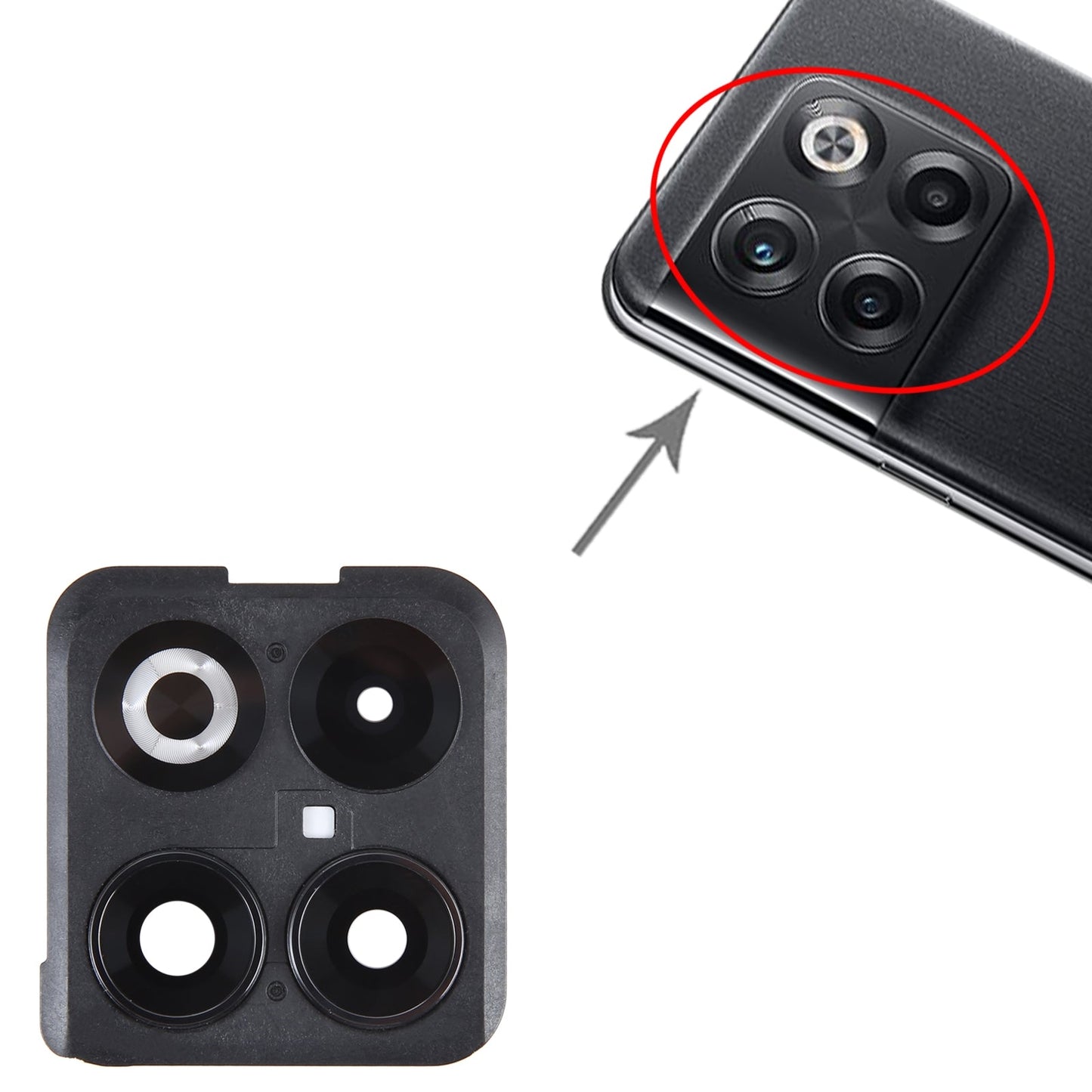 For OnePlus 10T Original Camera Lens Cover (Black)