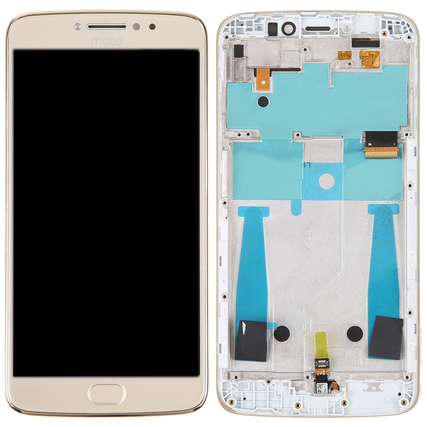 Original LCD Screen For Motorola Moto G4 Plus Digitizer Full Assembly With Frame(Gold)