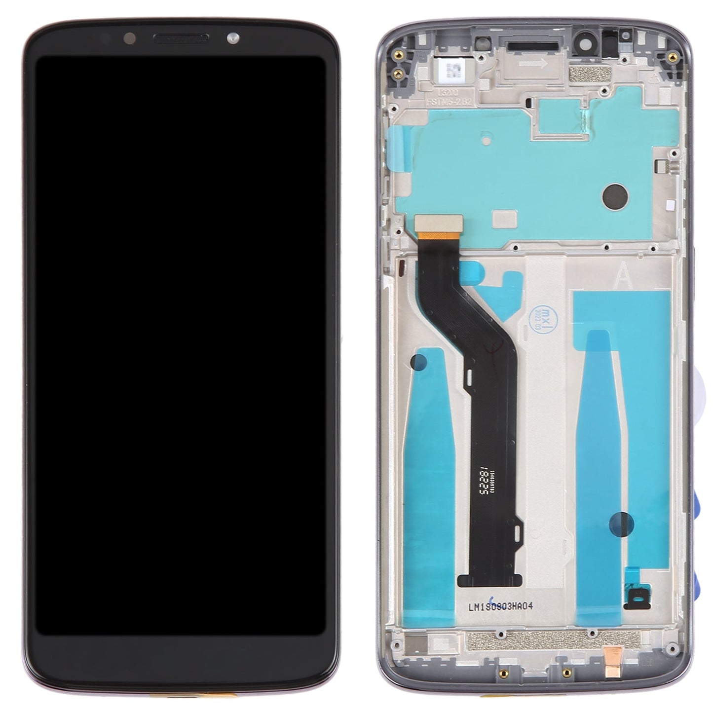 Original LCD Screen For Motorola Moto E5 Plus BRA Edition Digitizer Full Assembly With Frame(Purple)